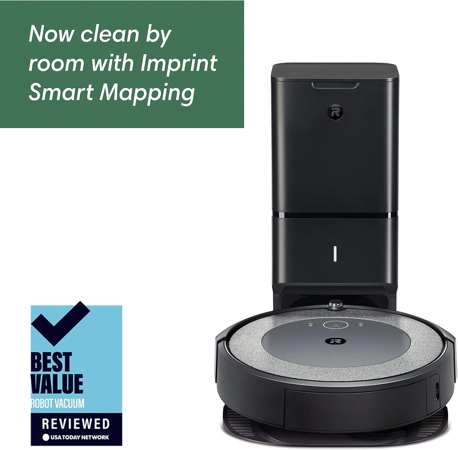 جاروبرقی رباتیک Irobot Roomba I3+ (3550) با تخلیه خودکار خاک - تخلیه خودکار تا 60 روز، اتصال Wi-Fi، نقشه برداری، سازگار با الکسا، ایده آل برای موی حیوانات خانگی، فرش، بافت خنثی جاروبرقی رباتیک Irobot Roomba I3+ (3550) با تخلیه خودکار خاک - تخلیه خودکار تا 60 روز، اتصال Wi-Fi، نقشه برداری، سازگار با الکسا، ایده آل برای موی حیوانات خانگی، فرش، بافت خنثی