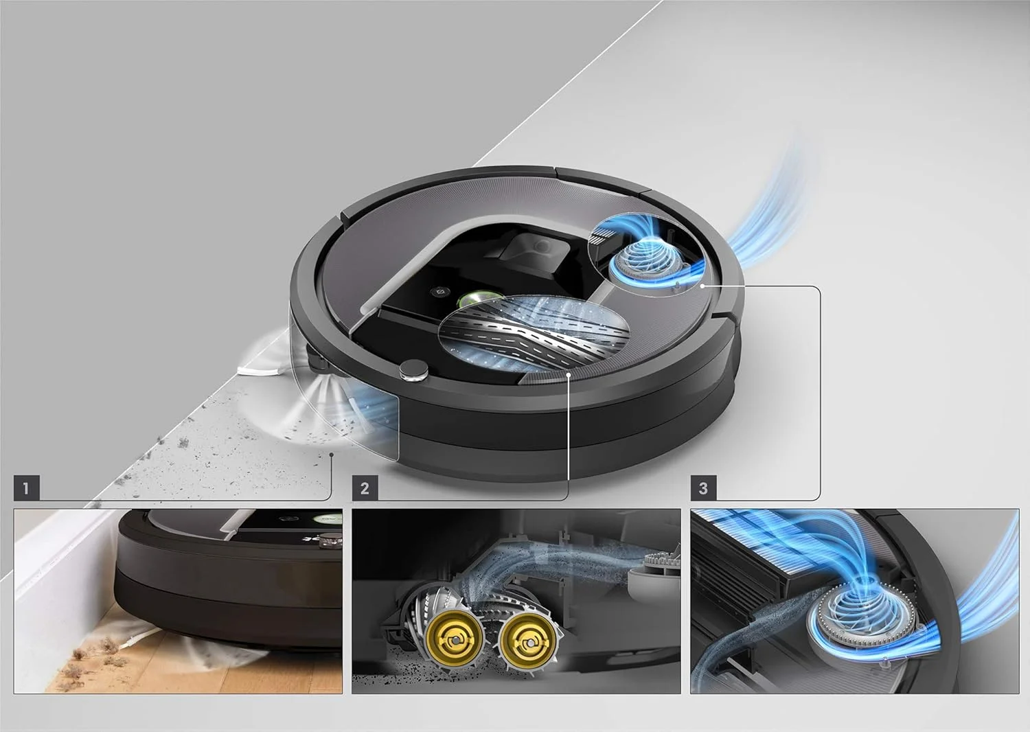 مجموعه ربات جاروبرقی iRobot Roomba 960 به همراه ربات تمیز کننده Braava 390t: Roomba جارو می کشد و Braava تمیز می کند، قدرت پاک کنندگی بالا بر روی همه سطوح، ایده آل برای موی حیوانات خانگی و فضاهای بزرگ، کنترل از طریق اپلیکیشن مجموعه ربات جاروبرقی iRobot Roomba 960 به همراه ربات تمیز کننده Braava 390t: Roomba جارو می کشد و Braava تمیز می کند، قدرت پاک کنندگی بالا بر روی همه سطوح، ایده آل برای موی حیوانات خانگی و فضاهای بزرگ، کنترل از طریق اپلیکیشن