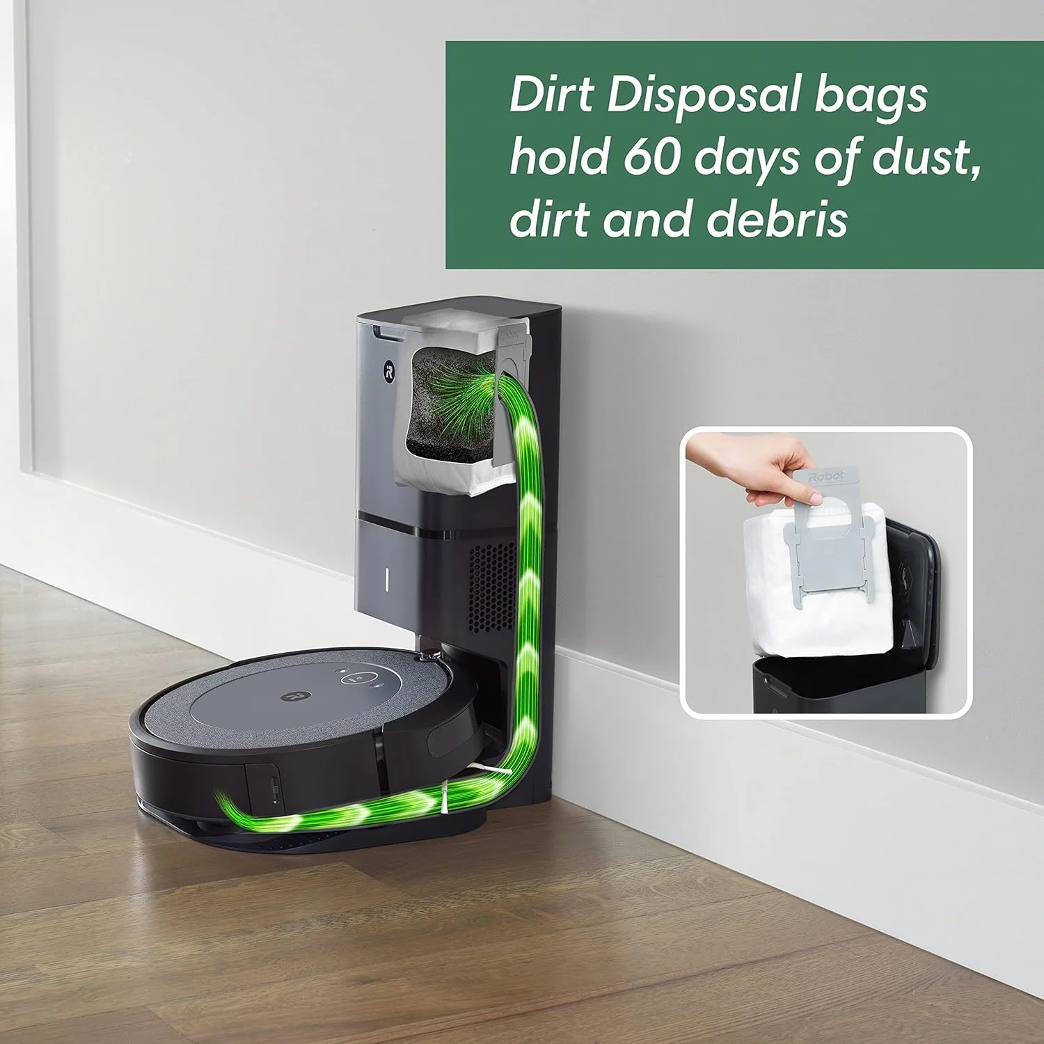 جاروبرقی رباتیک Irobot Roomba I3+ (3550) با تخلیه خودکار خاک - تخلیه خودکار تا 60 روز، اتصال Wi-Fi، نقشه برداری، سازگار با الکسا، ایده آل برای موی حیوانات خانگی، فرش، بافت خنثی جاروبرقی رباتیک Irobot Roomba I3+ (3550) با تخلیه خودکار خاک - تخلیه خودکار تا 60 روز، اتصال Wi-Fi، نقشه برداری، سازگار با الکسا، ایده آل برای موی حیوانات خانگی، فرش، بافت خنثی