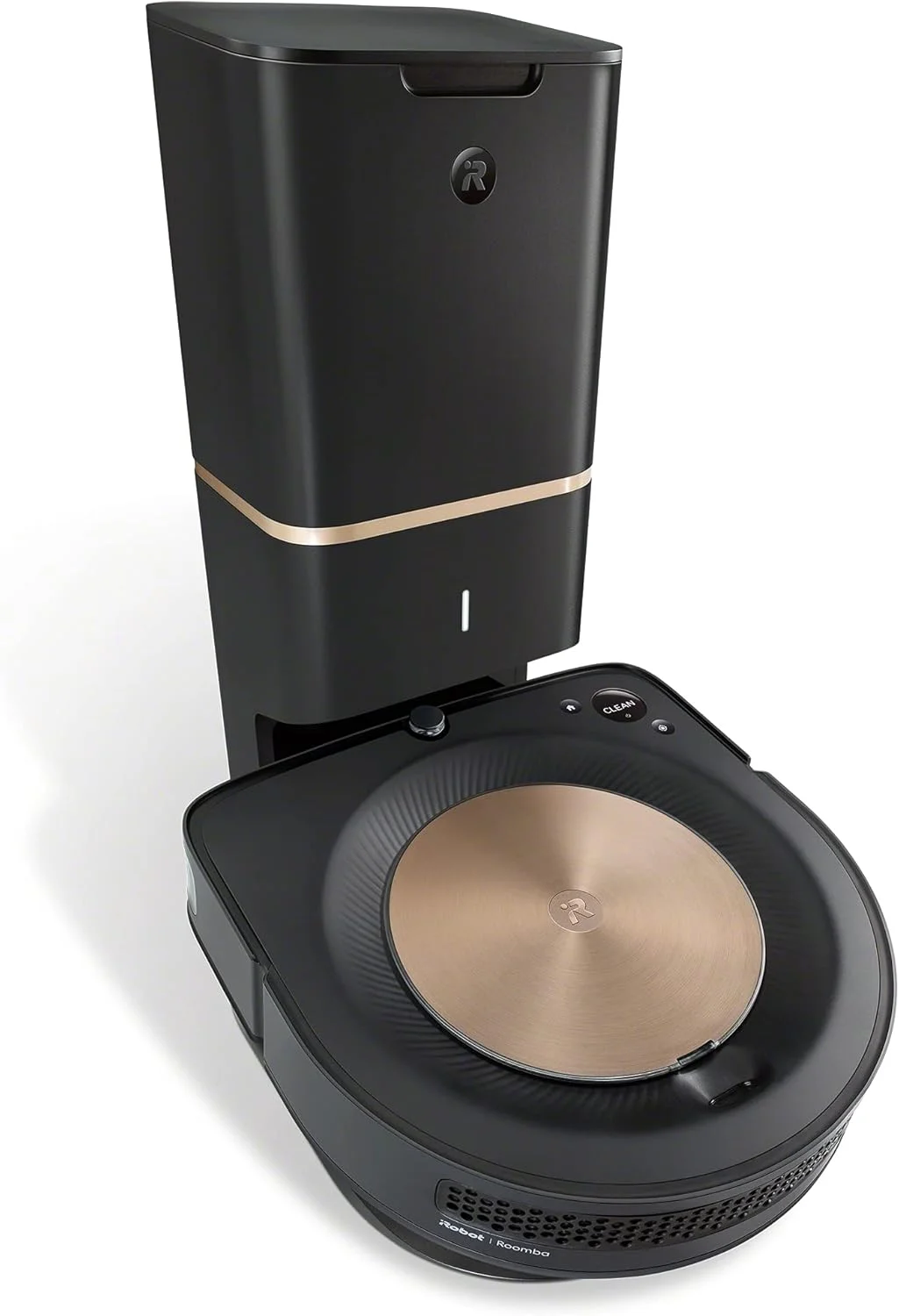 جاروبرقی رباتیک iRobot ROOMBA S9+ با قابلیت اتصال به وای فای و تخلیه خودکار خاک، مشکی/طلایی، s9158+ جاروبرقی رباتیک iRobot ROOMBA S9+ با قابلیت اتصال به وای فای و تخلیه خودکار خاک، مشکی/طلایی، s9158+