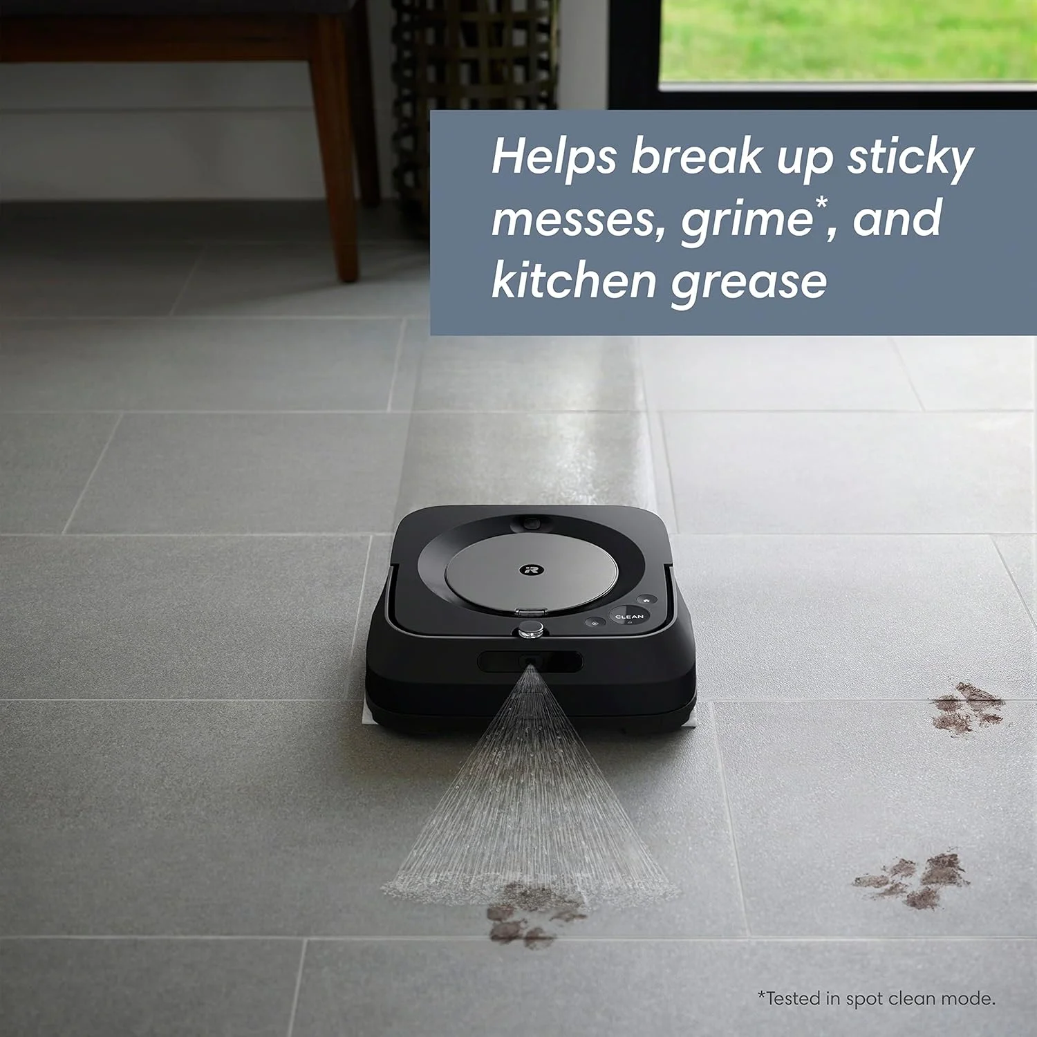 iRobot Braava Jet m6 6113 ربات طی کشی نهایی - اتصال Wi-Fi، اسپری دقیق جت، نقشه برداری هوشمند، سازگار با الکسا، ایده آل برای چندین اتاق، شارژ و از سرگیری، گرافیت iRobot Braava Jet m6 6113 ربات طی کشی نهایی - اتصال Wi-Fi، اسپری دقیق جت، نقشه برداری هوشمند، سازگار با الکسا، ایده آل برای چندین اتاق، شارژ و از سرگیری، گرافیت
