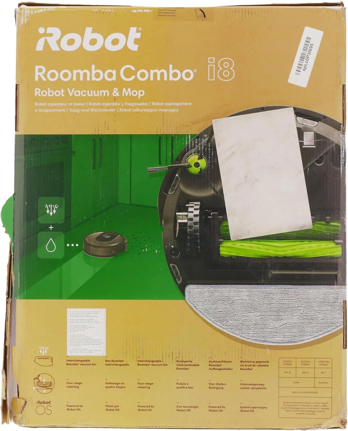 irobot Roomba Combo i8 (i8176) – 2-in-1 Robot – Aspire or Wash a Simple Change of Tray – WiFi Connected – Maps and Memories Your Home – Compatible with Voice Assistants irobot Roomba Combo i8 (i8176) – 2-in-1 Robot – Aspire or Wash a Simple Change of Tray – WiFi Connected – Maps and Memories Your Home – Compatible with Voice Assistants