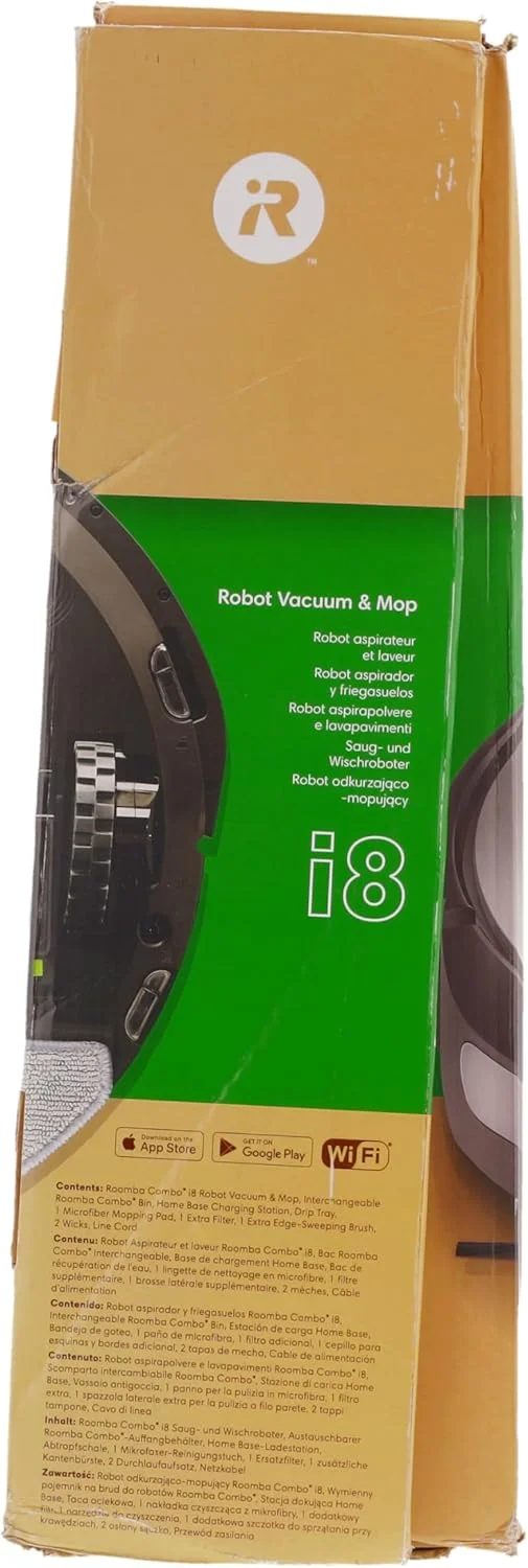 irobot Roomba Combo i8 (i8176) – 2-in-1 Robot – Aspire or Wash a Simple Change of Tray – WiFi Connected – Maps and Memories Your Home – Compatible with Voice Assistants irobot Roomba Combo i8 (i8176) – 2-in-1 Robot – Aspire or Wash a Simple Change of Tray – WiFi Connected – Maps and Memories Your Home – Compatible with Voice Assistants