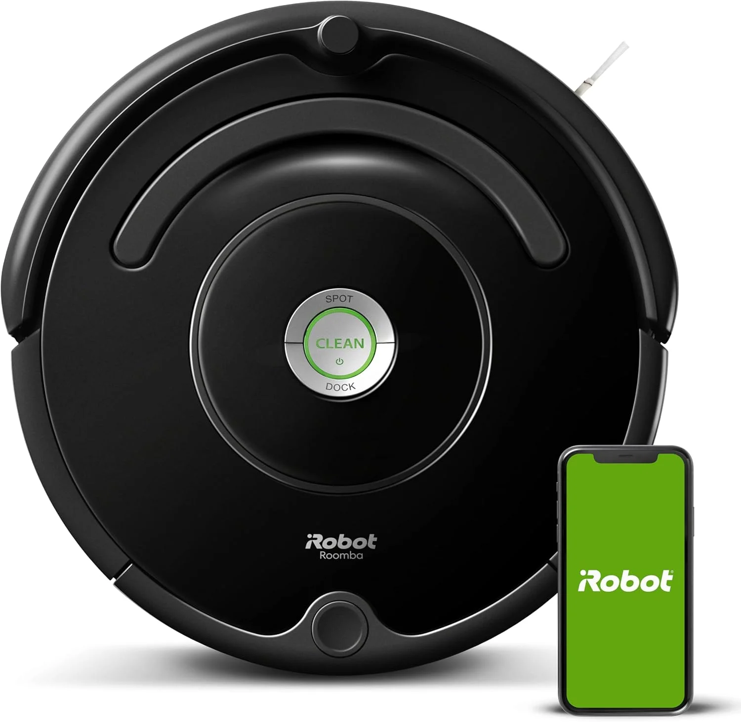 iRobot Roomba 671, Smart Robot Vacuum, Roomba 671 with Wi-Fi Connection, Series 671, Contents: 1 x Smart Cordless Vacuum, Colour: Black