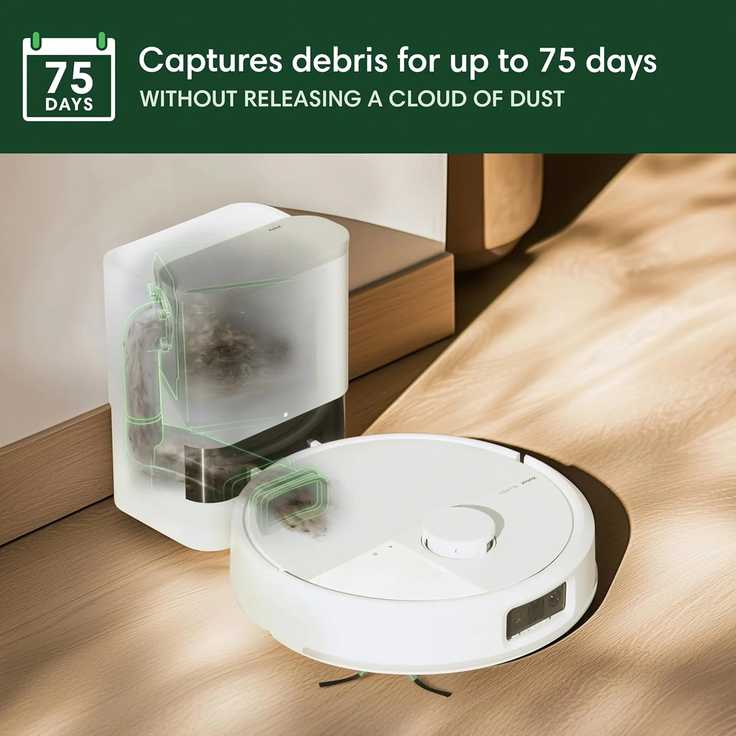 جاروبرقی رباتیک iRobot Roomba Max 705 Vac به همراه داک AutoEmpty - مکش فوق العاده قوی، برس های لاستیکی دوگانه ضد گره خوردگی، تخلیه خودکار، تشخیص و اجتناب از موانع، مسیریابی LiDAR جاروبرقی رباتیک iRobot Roomba Max 705 Vac به همراه داک AutoEmpty - مکش فوق العاده قوی، برس های لاستیکی دوگانه ضد گره خوردگی، تخلیه خودکار، تشخیص و اجتناب از موانع، مسیریابی LiDAR