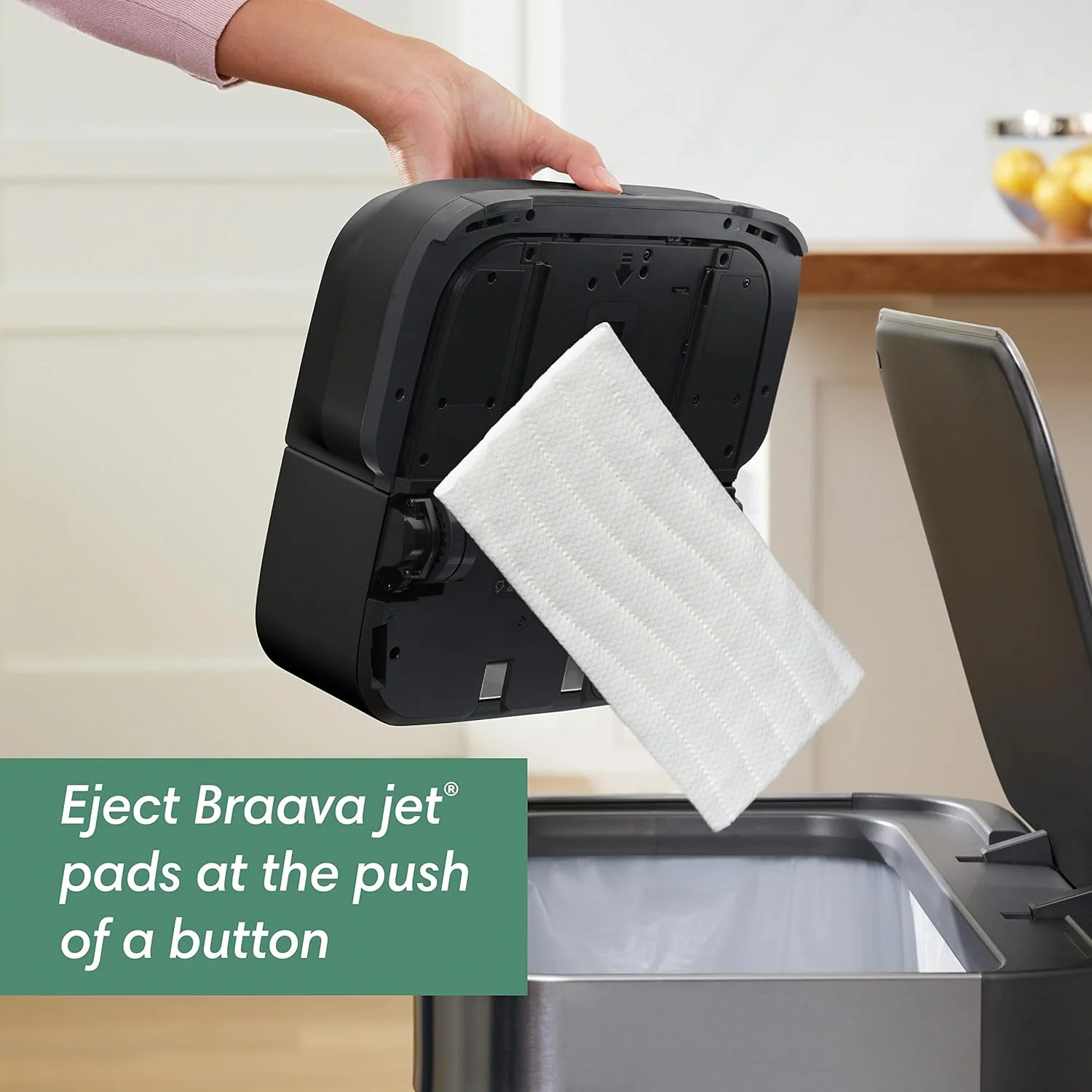 iRobot Braava Jet m6 6113 ربات طی کشی نهایی - اتصال Wi-Fi، اسپری دقیق جت، نقشه برداری هوشمند، سازگار با الکسا، ایده آل برای چندین اتاق، شارژ و از سرگیری، گرافیت iRobot Braava Jet m6 6113 ربات طی کشی نهایی - اتصال Wi-Fi، اسپری دقیق جت، نقشه برداری هوشمند، سازگار با الکسا، ایده آل برای چندین اتاق، شارژ و از سرگیری، گرافیت