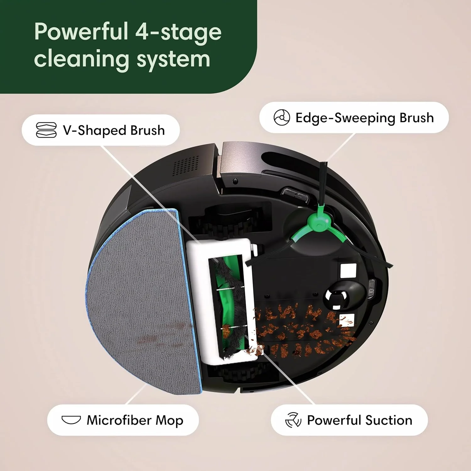 جاروبرقی رباتیک و تی شوی iRobot Roomba مدل کمبو (Y0140) - جاروبرقی و تی، استفاده آسان، مکش قوی، تمیز کردن سطوح مختلف، مسیریابی هوشمند و تمیز کردن منظم، شارژ خودکار، کار با الکسا جاروبرقی رباتیک و تی شوی iRobot Roomba مدل کمبو (Y0140) - جاروبرقی و تی، استفاده آسان، مکش قوی، تمیز کردن سطوح مختلف، مسیریابی هوشمند و تمیز کردن منظم، شارژ خودکار، کار با الکسا
