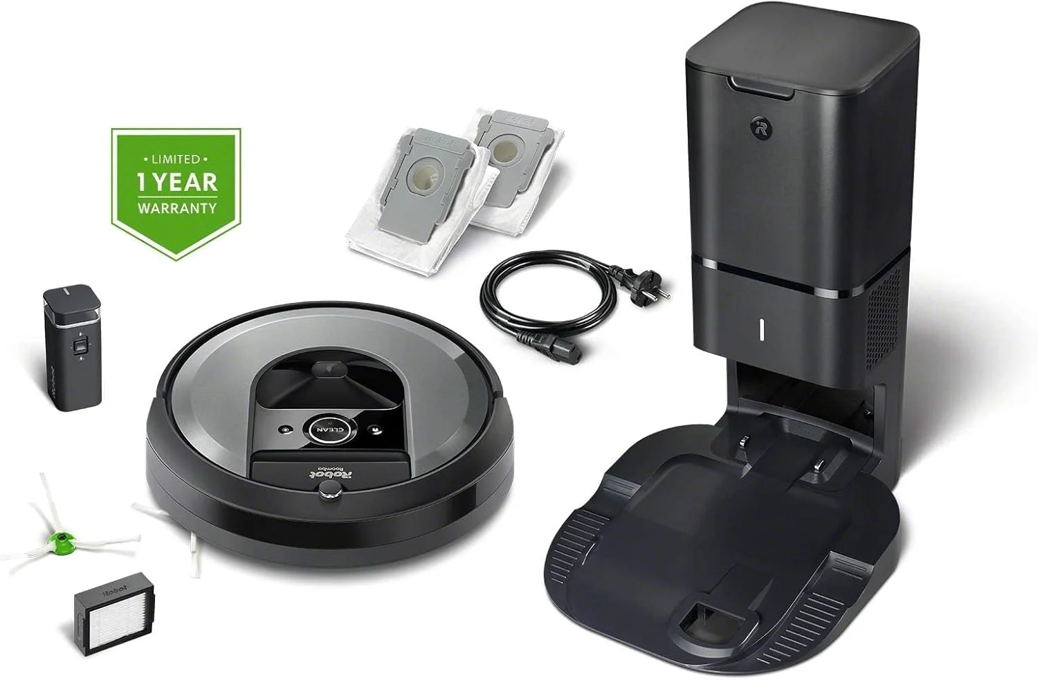 جاروبرقی رباتیک متصل به وای فای iRobot Roomba i7+ (i7558) با تخلیه خودکار زباله و مکش قوی - ایده آل برای حیوانات خانگی - نقشه برداری از خانه شما - برنامه هوشمند خانه جاروبرقی رباتیک متصل به وای فای iRobot Roomba i7+ (i7558) با تخلیه خودکار زباله و مکش قوی - ایده آل برای حیوانات خانگی - نقشه برداری از خانه شما - برنامه هوشمند خانه