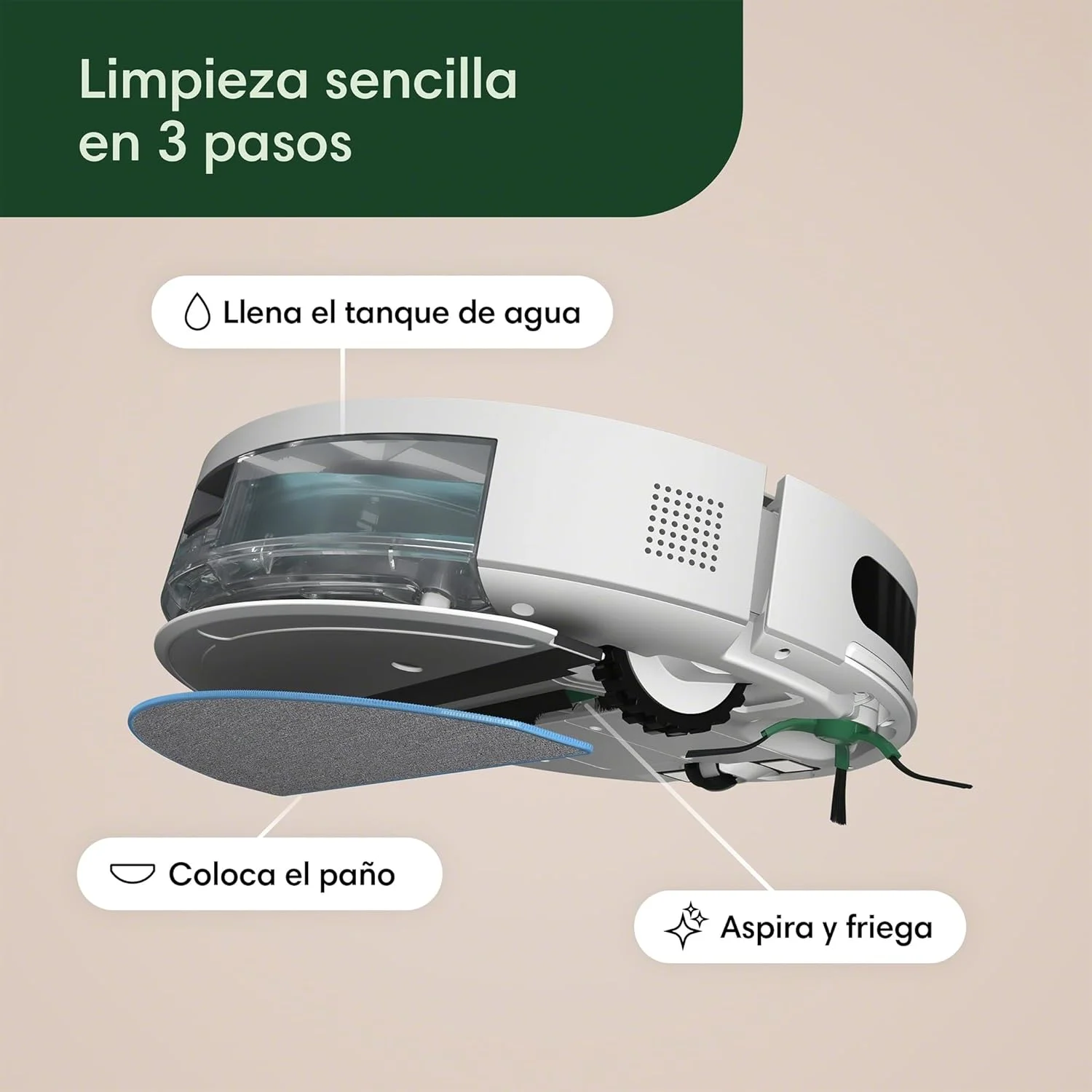 جاروبرقی رباتیک و تی شوی 2 در 1 IROBOT ROOMBA COMBO ESSENTIAL جاروبرقی رباتیک و تی شوی 2 در 1 IROBOT ROOMBA COMBO ESSENTIAL