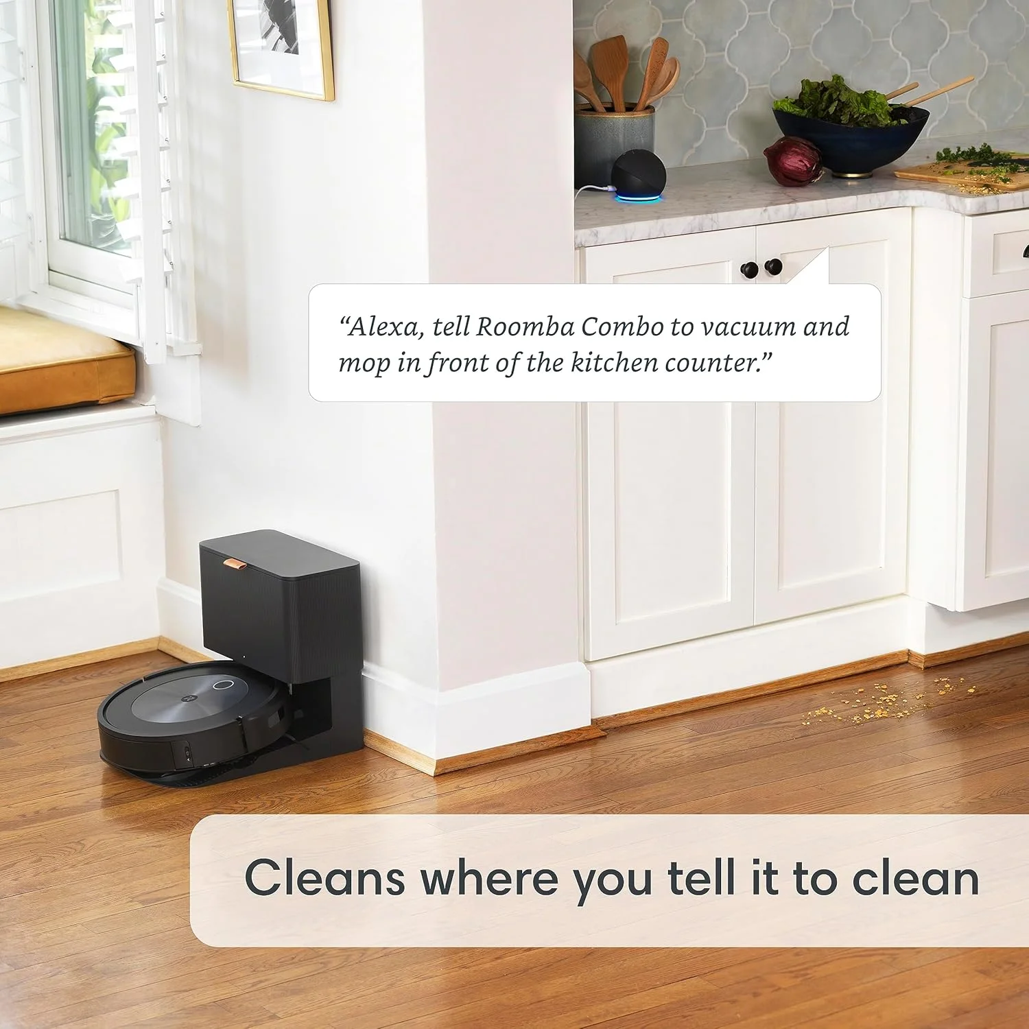 جاروبرقی رباتیک iRobot Roomba Combo j5 - جاروبرقی 2 در 1 با قابلیت تی کشی اختیاری، شناسایی و اجتناب از موانع مانند مدفوع حیوانات خانگی و سیم ها، تمیز کردن بر اساس اتاق با نقشه برداری هوشمند، سازگار با الکسا، ایده آل برای موی حیوانات خانگی جاروبرقی رباتیک iRobot Roomba Combo j5 - جاروبرقی 2 در 1 با قابلیت تی کشی اختیاری، شناسایی و اجتناب از موانع مانند مدفوع حیوانات خانگی و سیم ها، تمیز کردن بر اساس اتاق با نقشه برداری هوشمند، سازگار با الکسا، ایده آل برای موی حیوانات خانگی