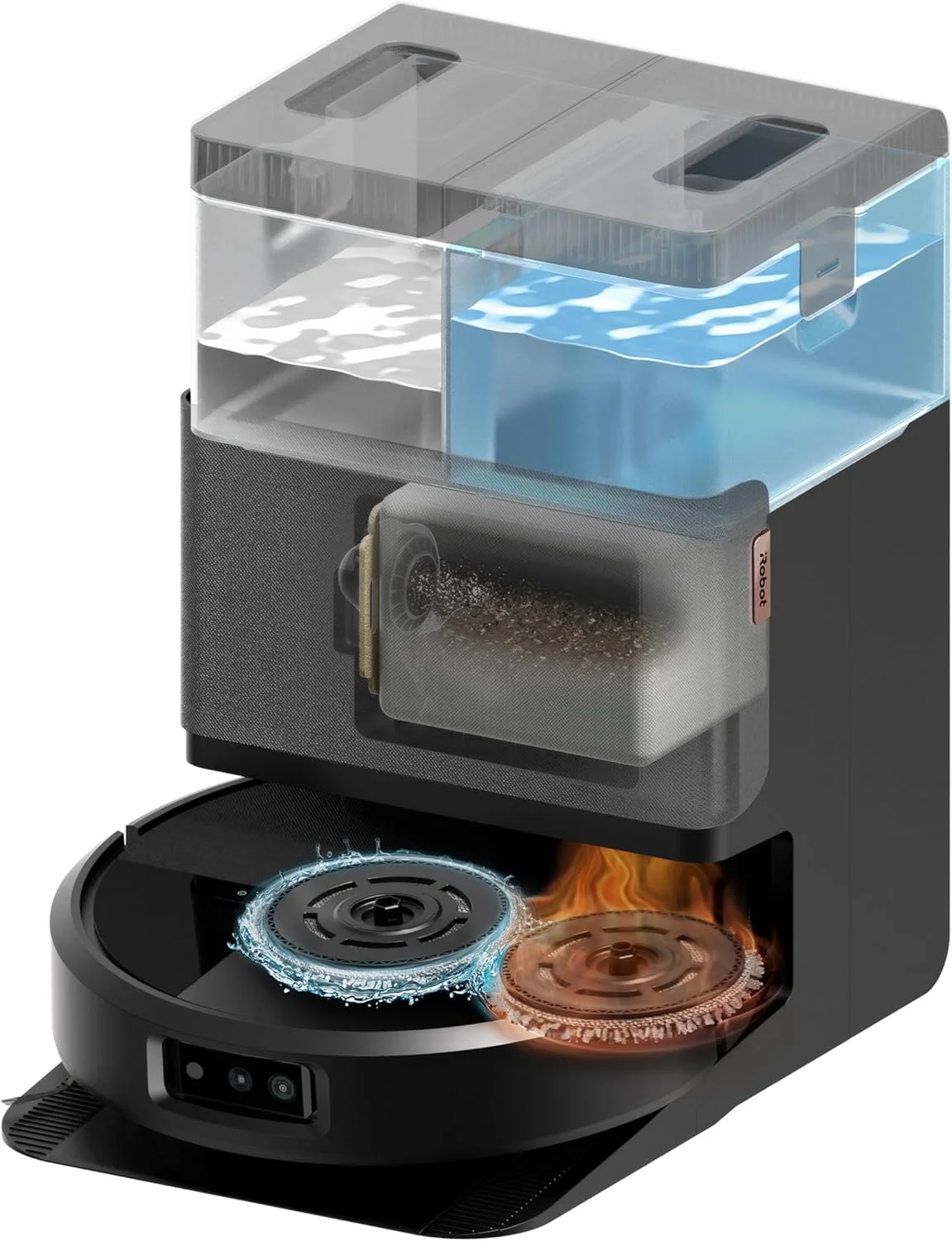 iRobot ROOMBA® PLUS 505 COMBO ROBOT + AUTOWASH DOCK, Black
