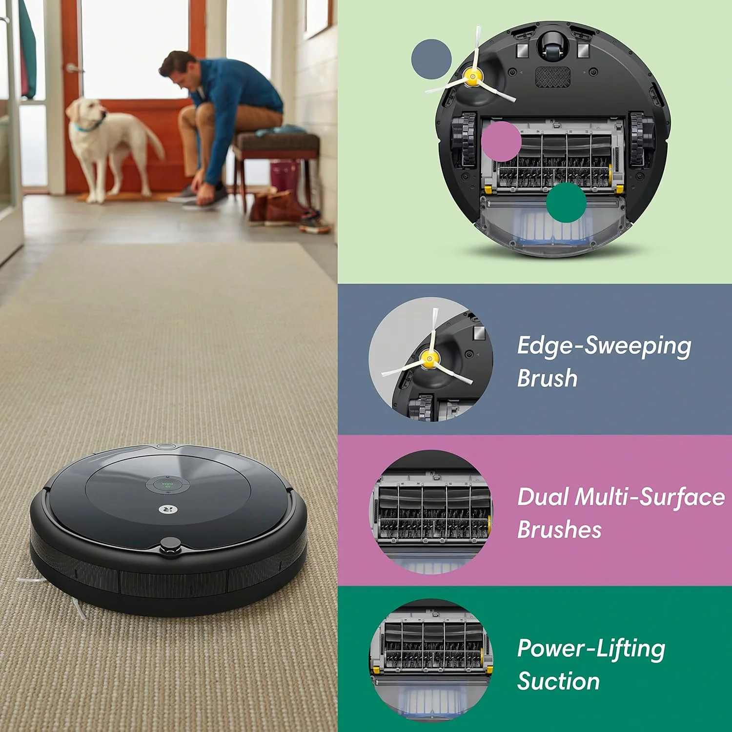 iRobot Roomba 694 Robot Vacuum Wi Fi Connectivity, Good for Pet Hair, Carpets, Hard Floors, Self Charging, Charcoal Grey, L iRobot Roomba 694 Robot Vacuum Wi Fi Connectivity, Good for Pet Hair, Carpets, Hard Floors, Self Charging, Charcoal Grey, L