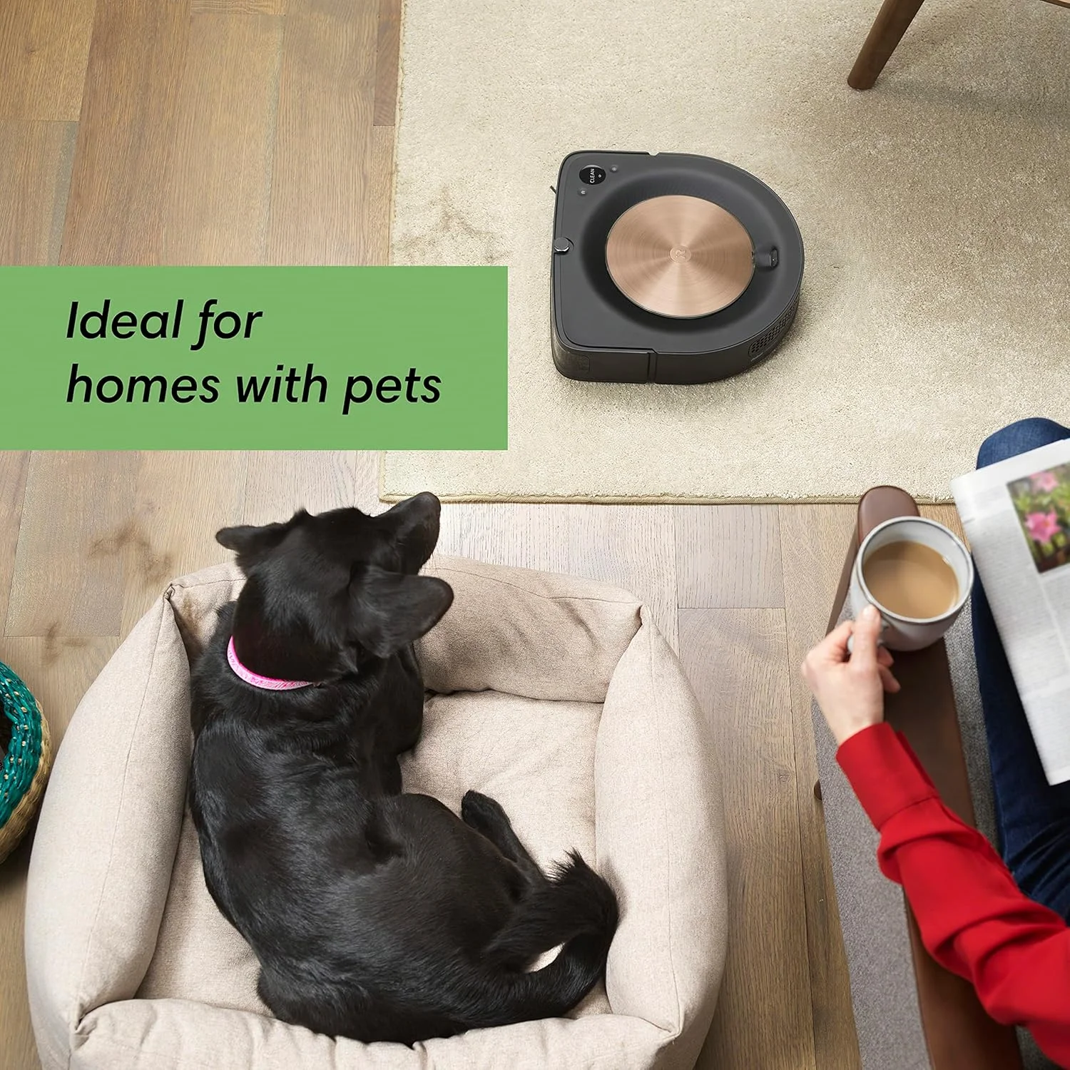 جاروبرقی رباتیک Irobot Roomba S9+ (9550) با تخلیه خودکار زباله - تخلیه خودکار، اتصال Wi-Fi، نقشه برداری هوشمند، مکش قدرتمند، گوشه ها و لبه ها، ایده آل برای موی حیوانات خانگی، مشکی جاروبرقی رباتیک Irobot Roomba S9+ (9550) با تخلیه خودکار زباله - تخلیه خودکار، اتصال Wi-Fi، نقشه برداری هوشمند، مکش قدرتمند، گوشه ها و لبه ها، ایده آل برای موی حیوانات خانگی، مشکی