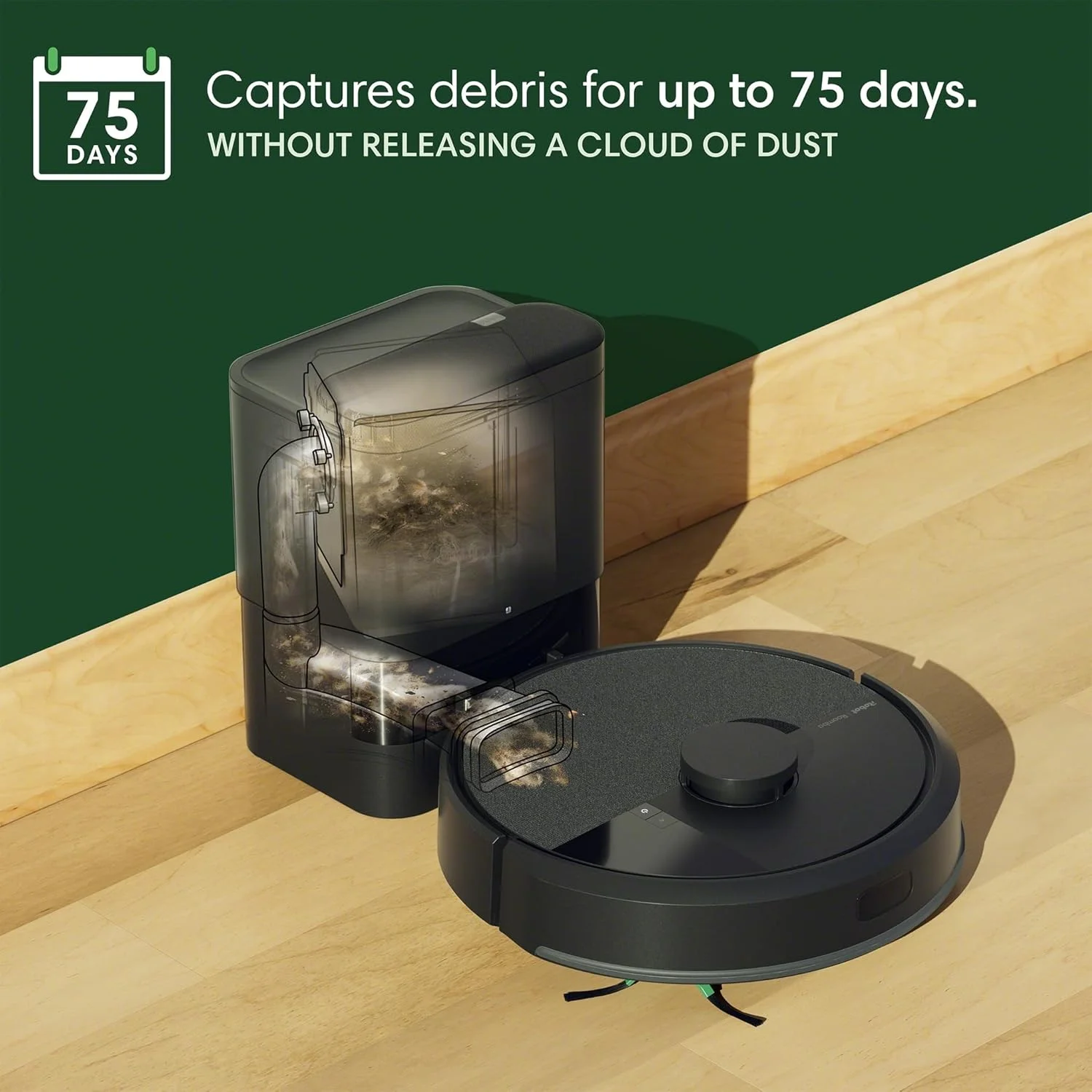 iRobot Roomba 105 Vac Robot Vacuum with AutoEmpty Dock - Self-Empties for 75 Days, Easy to use, Intense Power-Lifting Suction, LiDAR Navigation, Multi-Surface Cleaning, Cleans in Neat Rows iRobot Roomba 105 Vac Robot Vacuum with AutoEmpty Dock - Self-Empties for 75 Days, Easy to use, Intense Power-Lifting Suction, LiDAR Navigation, Multi-Surface Cleaning, Cleans in Neat Rows