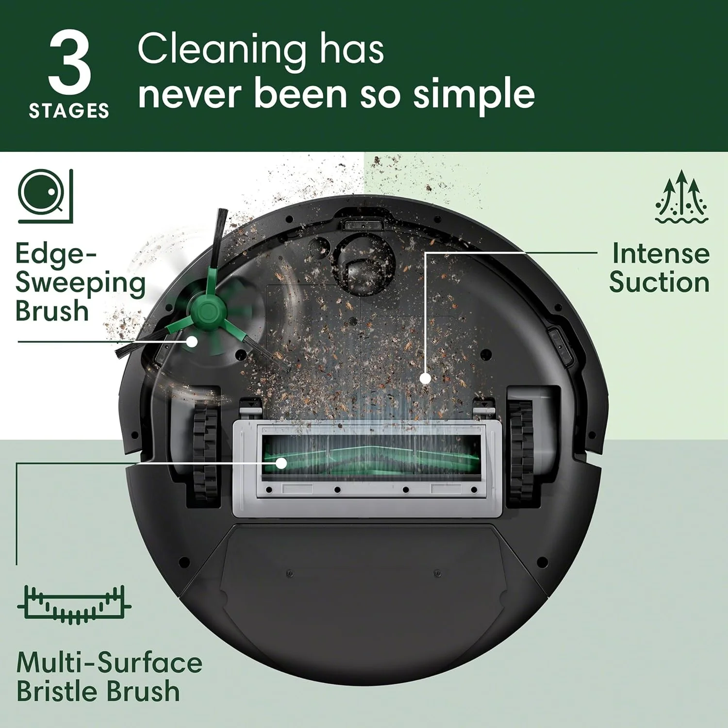 iRobot Roomba 105 Vac Robot Vacuum with AutoEmpty Dock - Self-Empties for 75 Days, Easy to use, Intense Power-Lifting Suction, LiDAR Navigation, Multi-Surface Cleaning, Cleans in Neat Rows iRobot Roomba 105 Vac Robot Vacuum with AutoEmpty Dock - Self-Empties for 75 Days, Easy to use, Intense Power-Lifting Suction, LiDAR Navigation, Multi-Surface Cleaning, Cleans in Neat Rows