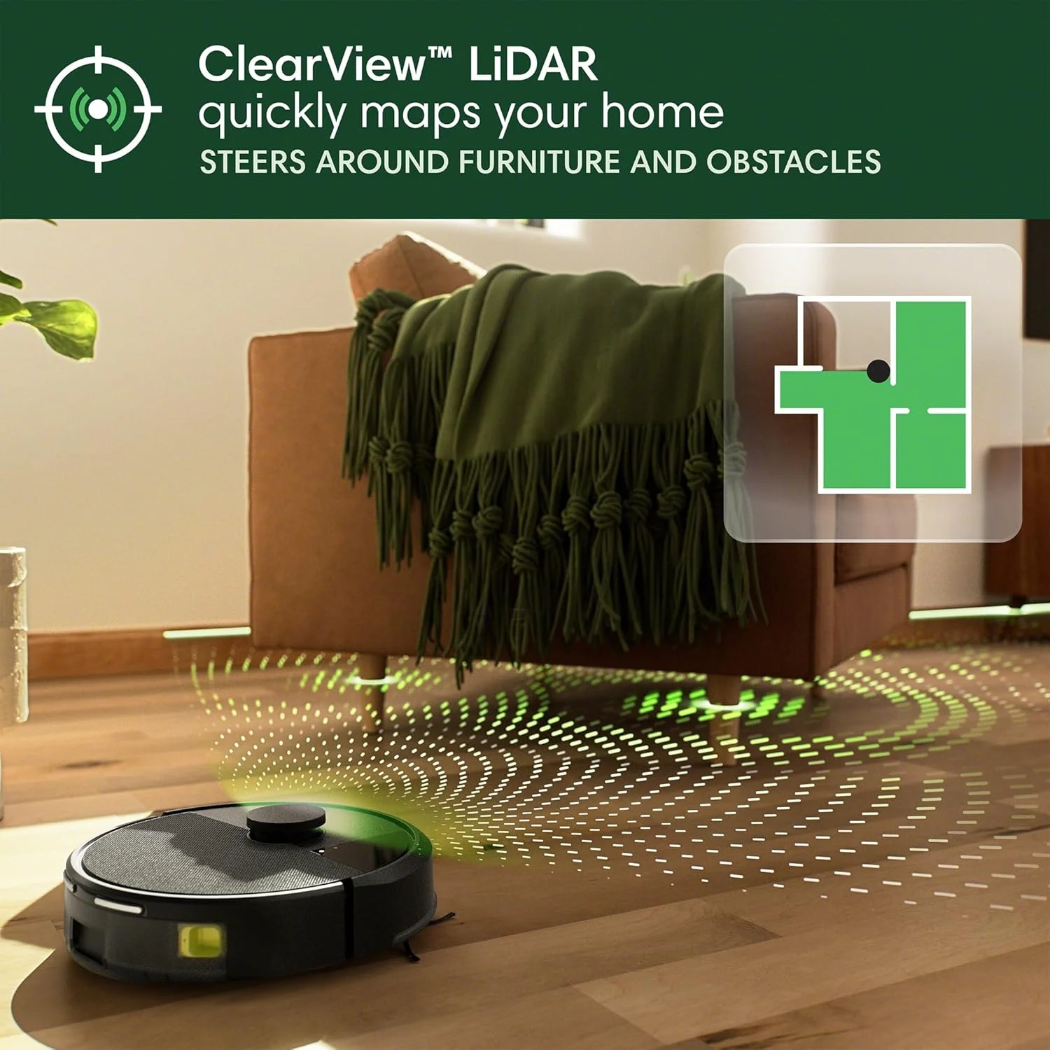iRobot Roomba 105 Vac Robot Vacuum with AutoEmpty Dock - Self-Empties for 75 Days, Easy to use, Intense Power-Lifting Suction, LiDAR Navigation, Multi-Surface Cleaning, Cleans in Neat Rows iRobot Roomba 105 Vac Robot Vacuum with AutoEmpty Dock - Self-Empties for 75 Days, Easy to use, Intense Power-Lifting Suction, LiDAR Navigation, Multi-Surface Cleaning, Cleans in Neat Rows