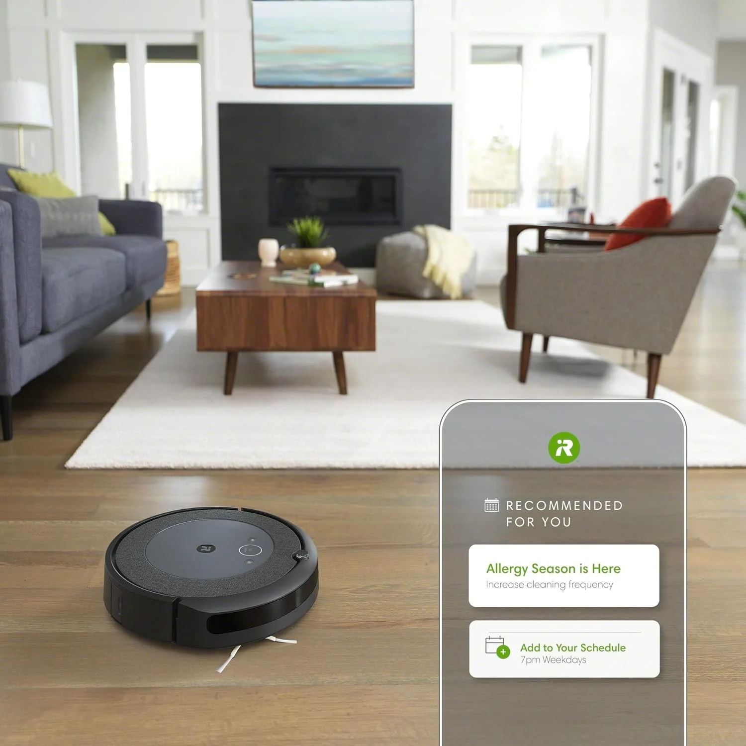 جاروبرقی رباتیک iRobot Roomba i4 4150 با قابلیت اتصال به Wi-Fi، مشکی، i415020 جاروبرقی رباتیک iRobot Roomba i4 4150 با قابلیت اتصال به Wi-Fi، مشکی، i415020