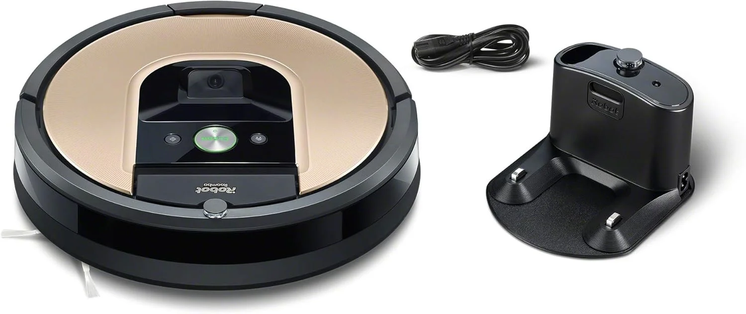جاروبرقی رباتیک هوشمند iRobot Roomba 976 با قابلیت اتصال به وای فای، مکش قوی، قابلیت شارژ و ادامه خودکار، مناسب برای حیوانات خانگی، سیستم تمیز کننده 3 مرحله ای و دستیار صوتی، طلایی جاروبرقی رباتیک هوشمند iRobot Roomba 976 با قابلیت اتصال به وای فای، مکش قوی، قابلیت شارژ و ادامه خودکار، مناسب برای حیوانات خانگی، سیستم تمیز کننده 3 مرحله ای و دستیار صوتی، طلایی