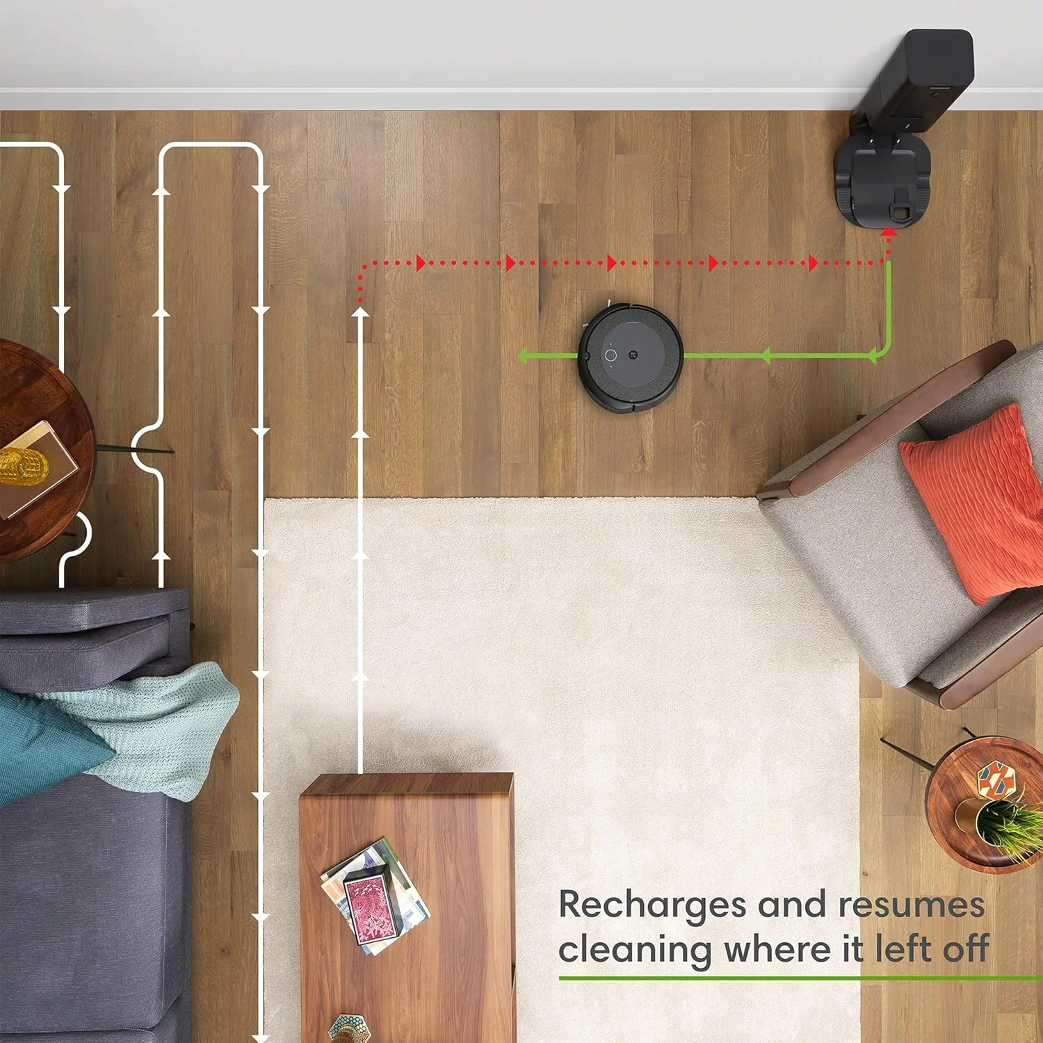 جاروبرقی رباتیک iRobot Roomba I3+ با قابلیت اتصال و نقشه برداری، تخلیه خودکار زباله، سازگار با دستیار صوتی و Imprint Link (بازسازی شده) جاروبرقی رباتیک iRobot Roomba I3+ با قابلیت اتصال و نقشه برداری، تخلیه خودکار زباله، سازگار با دستیار صوتی و Imprint Link (بازسازی شده)