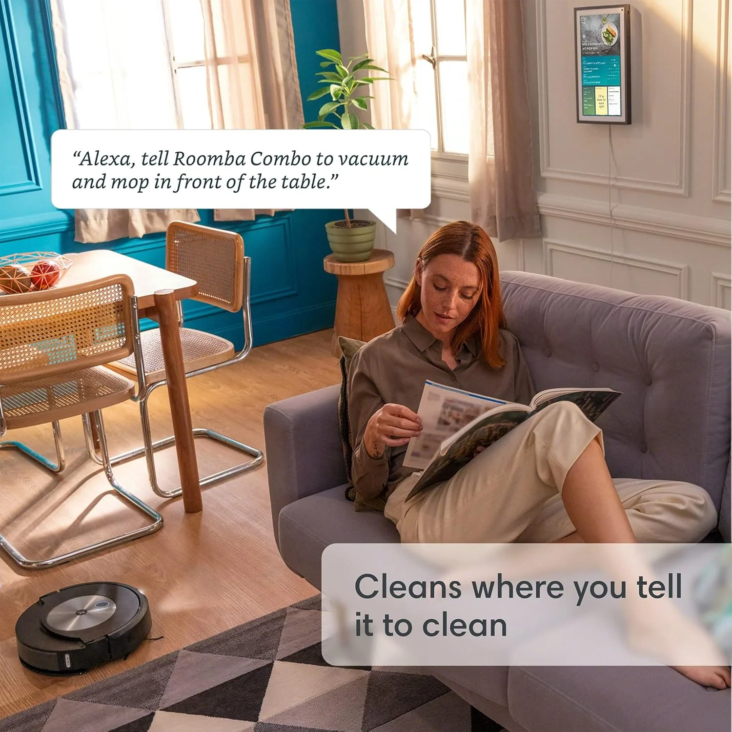 جاروبرقی رباتیک و تی شوی خودکار iRobot® Roomba Combo™ j7+ با قابلیت تخلیه خودکار - به طور خودکار جارو و تی می کشد بدون نیاز به اجتناب از فرش، شناسایی و اجتناب از موانع، نقشه برداری هوشمند، الکسا، ایده آل برای حیوانات خانگی جاروبرقی رباتیک و تی شوی خودکار iRobot® Roomba Combo™ j7+ با قابلیت تخلیه خودکار - به طور خودکار جارو و تی می کشد بدون نیاز به اجتناب از فرش، شناسایی و اجتناب از موانع، نقشه برداری هوشمند، الکسا، ایده آل برای حیوانات خانگی
