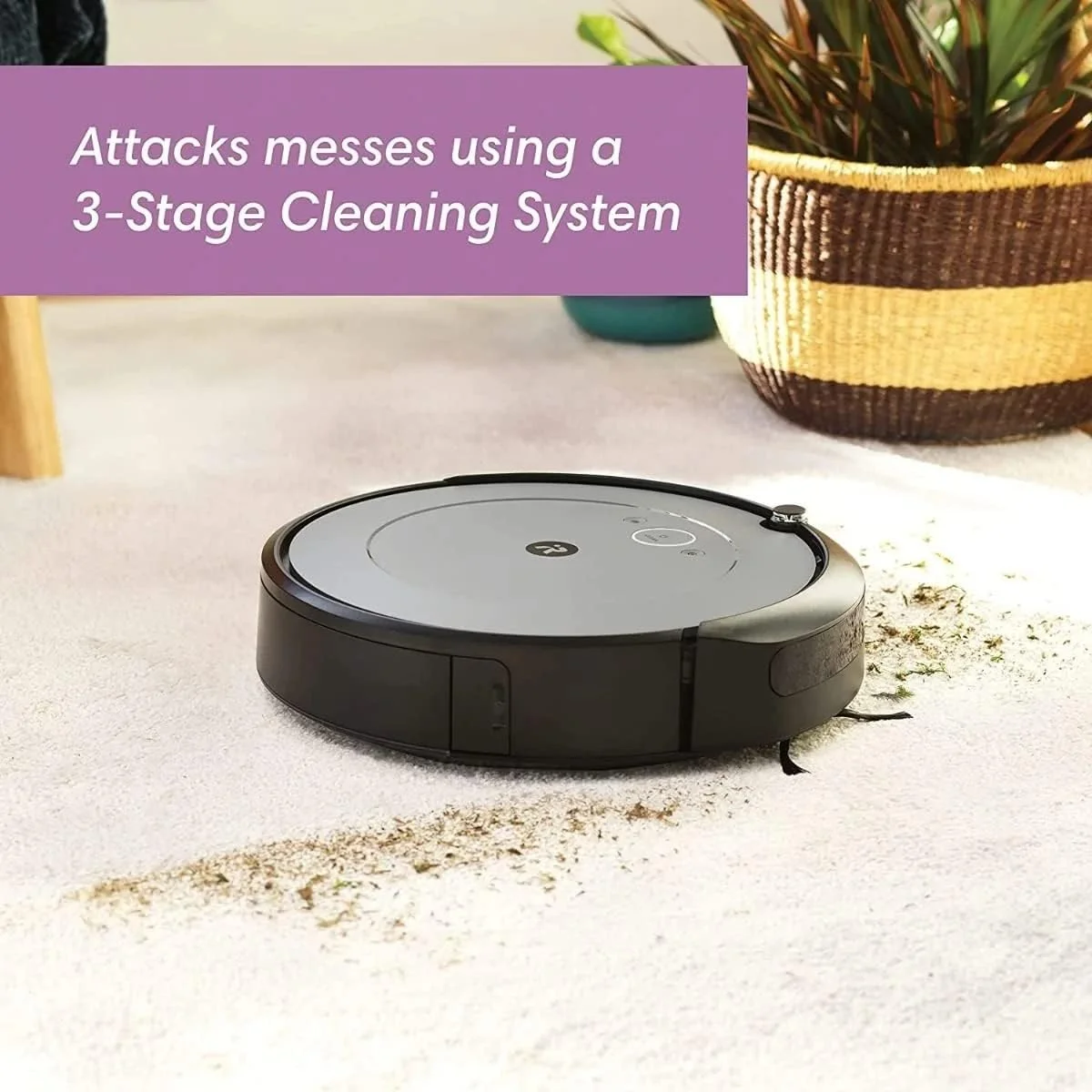 جاروبرقی رباتیک iRobot Roomba i2 (2152) با قابلیت اتصال به Wi-Fi، مسیریابی منظم، سازگار با الکسا، ایده آل برای موی حیوانات خانگی، فرش و سطوح سخت جاروبرقی رباتیک iRobot Roomba i2 (2152) با قابلیت اتصال به Wi-Fi، مسیریابی منظم، سازگار با الکسا، ایده آل برای موی حیوانات خانگی، فرش و سطوح سخت