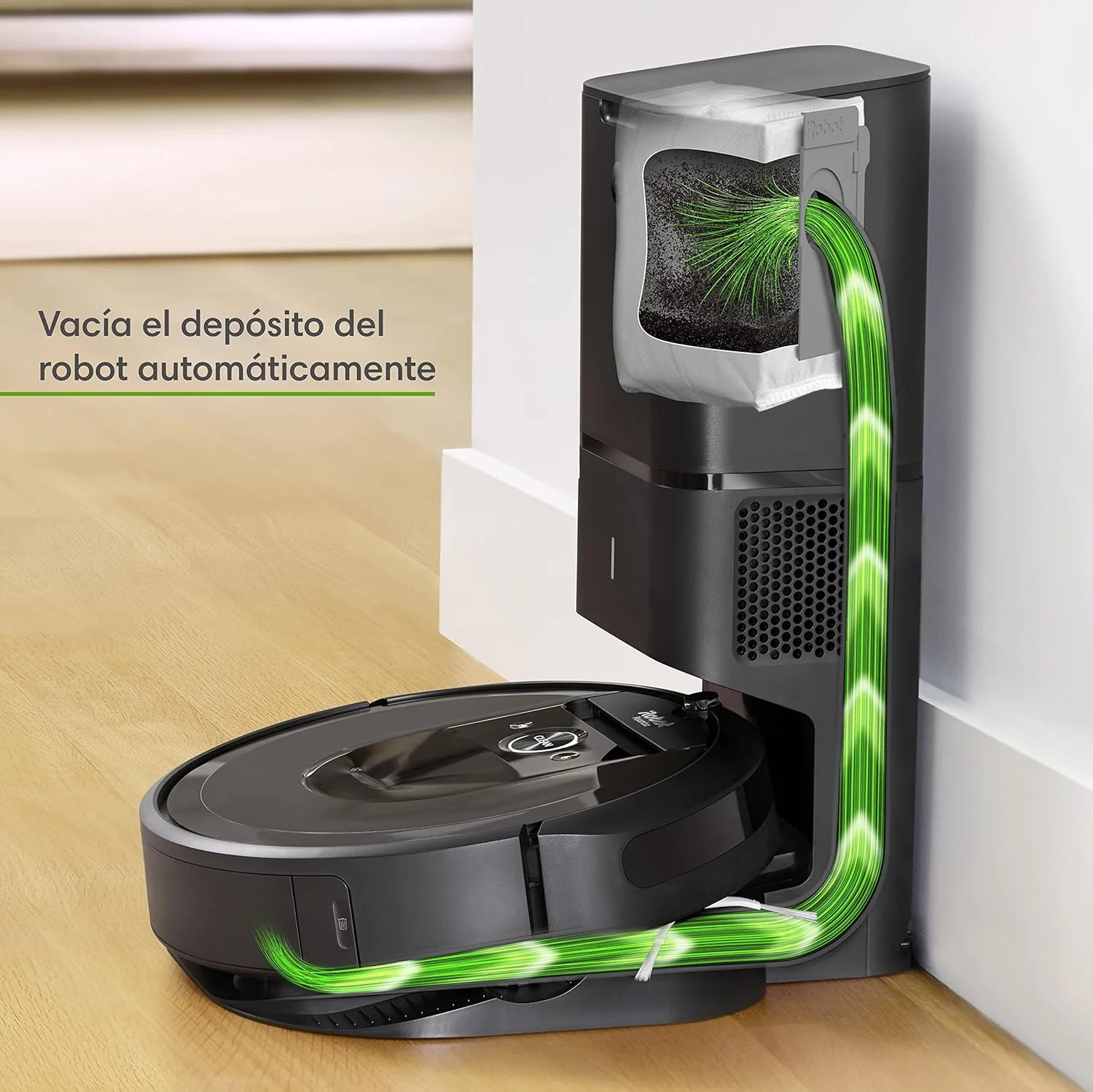 جاروبرقی رباتیک متصل iRobot® Roomba® i7+ (i755640) - تخلیه خودکار خاک - برس های لاستیکی دوگانه چند سطحی - یاد می گیرد، نقشه برداری می کند و تطبیق می یابد - تمیز کردن بر اساس شی - پیشنهادات شخصی جاروبرقی رباتیک متصل iRobot® Roomba® i7+ (i755640) - تخلیه خودکار خاک - برس های لاستیکی دوگانه چند سطحی - یاد می گیرد، نقشه برداری می کند و تطبیق می یابد - تمیز کردن بر اساس شی - پیشنهادات شخصی