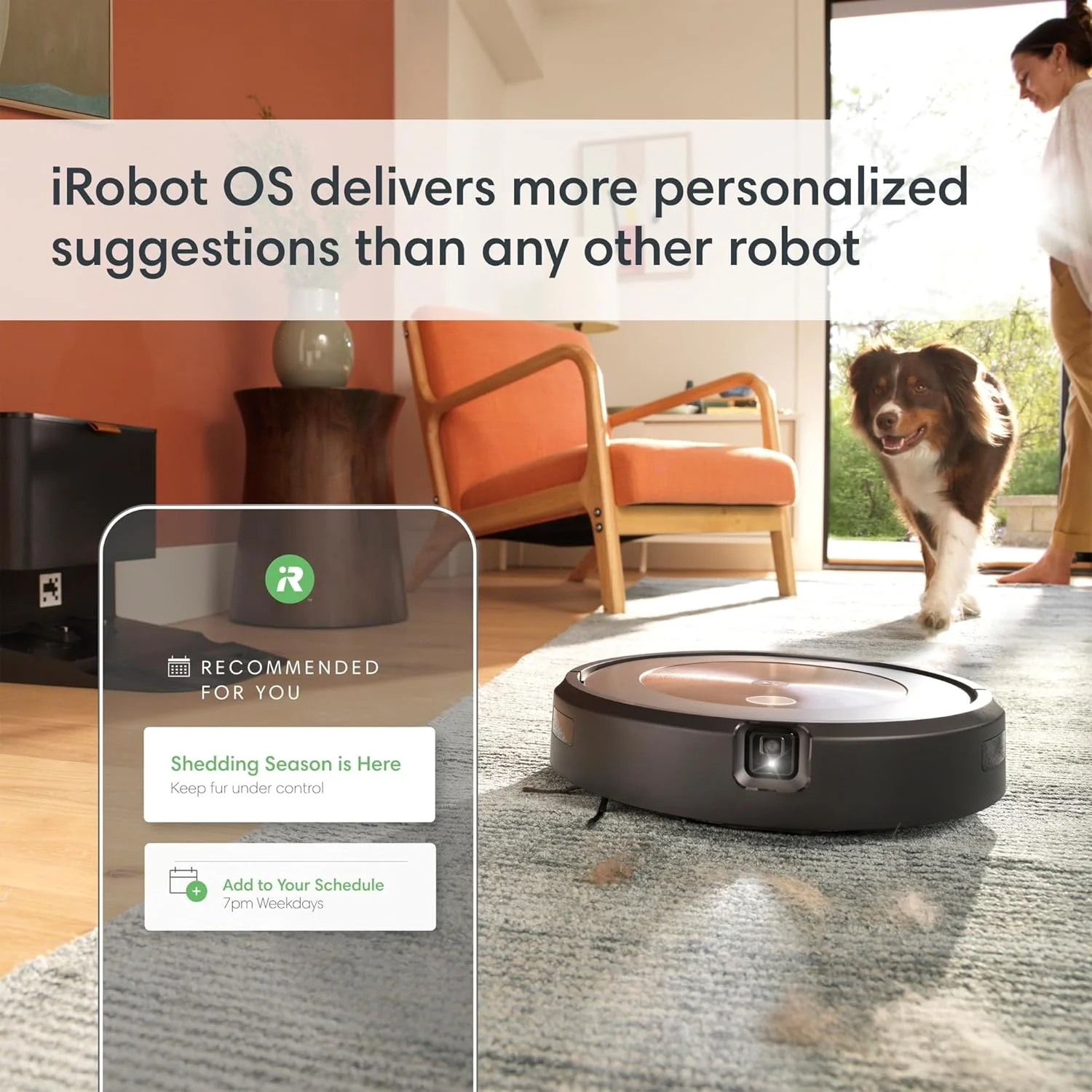 جاروبرقی رباتیک خود تخلیهشونده iRobot Roomba j9+ - مکش قدرتمند، شناسایی و اجتناب از موانع مانند فضولات حیوانات خانگی، تخلیه خودکار تا 60 روز، بهترین برای خانههای دارای حیوانات خانگی، نقشه برداری هوشمند، کار با الکسا جاروبرقی رباتیک خود تخلیهشونده iRobot Roomba j9+ - مکش قدرتمند، شناسایی و اجتناب از موانع مانند فضولات حیوانات خانگی، تخلیه خودکار تا 60 روز، بهترین برای خانههای دارای حیوانات خانگی، نقشه برداری هوشمند، کار با الکسا
