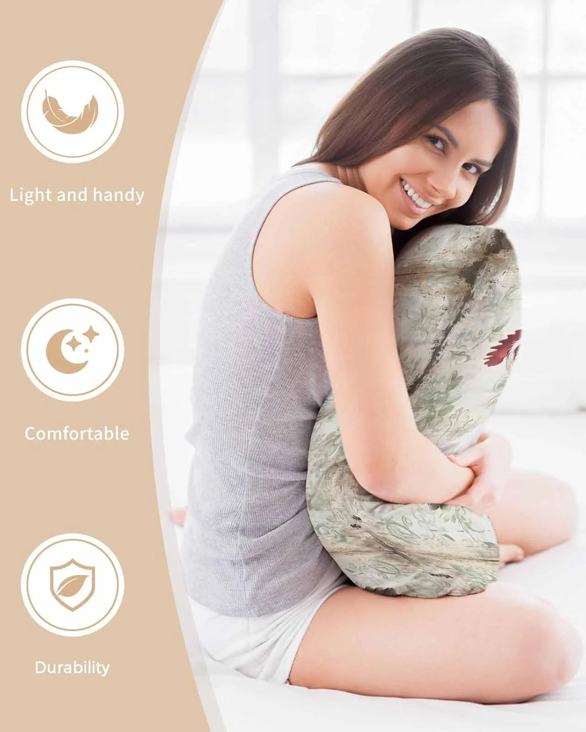 روبالشی ساتن طرح روستایی برای مو و پوست، طرح گل سفید مرغی، بسته 2 عددی با زیپ، بسیار نرم و خنک شبیه روکش های ابریشمی، 50x66 سانتی متر روبالشی ساتن طرح روستایی برای مو و پوست، طرح گل سفید مرغی، بسته 2 عددی با زیپ، بسیار نرم و خنک شبیه روکش های ابریشمی، 50x66 سانتی متر