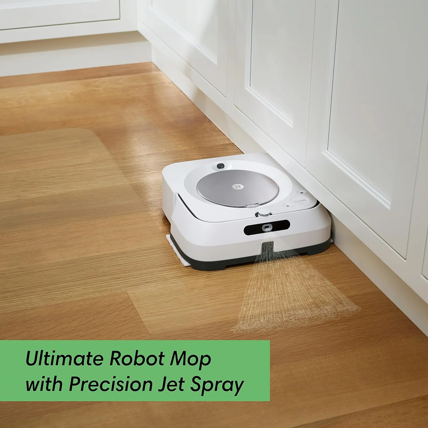 ربات طی کش iRobot Braava Jet M6 (6110) - اتصال Wi-Fi، اسپری دقیق جت، نقشه برداری هوشمند، کار با الکسا، ایده آل برای اتاق های متعدد، شارژ و ادامه کار، سفید ربات طی کش iRobot Braava Jet M6 (6110) - اتصال Wi-Fi، اسپری دقیق جت، نقشه برداری هوشمند، کار با الکسا، ایده آل برای اتاق های متعدد، شارژ و ادامه کار، سفید