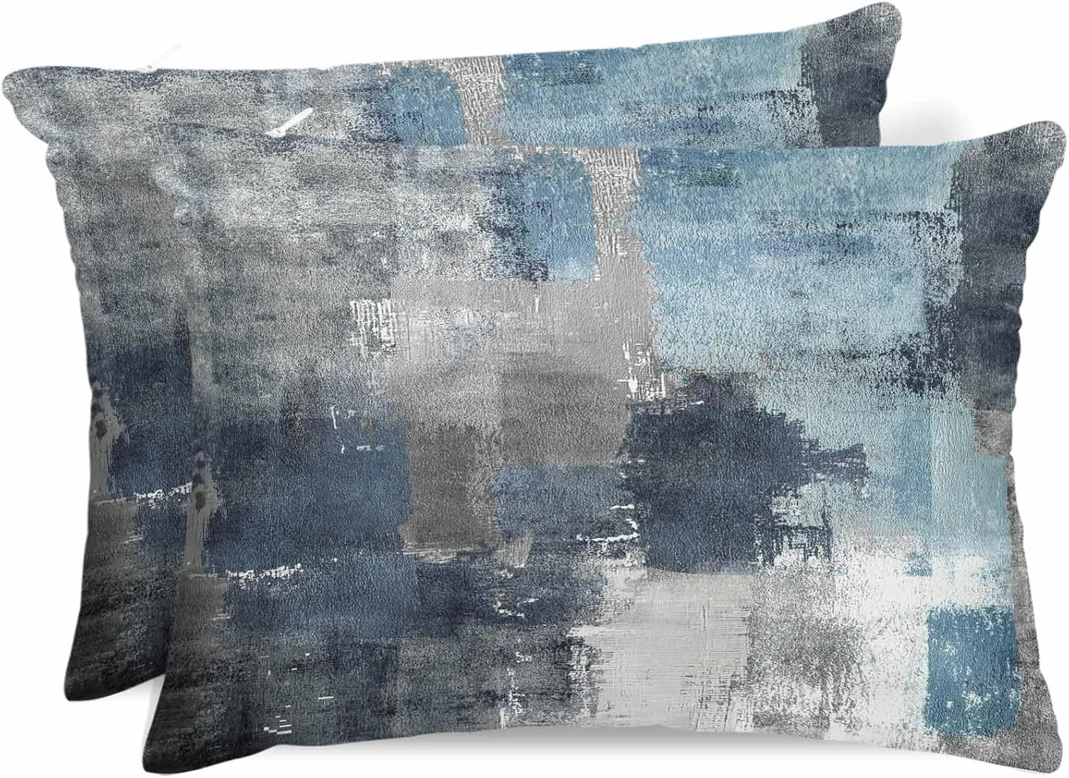 روبالشی ساتن خاکستری آبی طرح آبستره برای مو و پوست، روبالشی مدرن گرافیتی وینتیج، بسته 2 عددی با زیپ، بسیار نرم و خنک شبیه روکش بالش ابریشمی، 50x75 سانتی متر روبالشی ساتن خاکستری آبی طرح آبستره برای مو و پوست، روبالشی مدرن گرافیتی وینتیج، بسته 2 عددی با زیپ، بسیار نرم و خنک شبیه روکش بالش ابریشمی، 50x75 سانتی متر