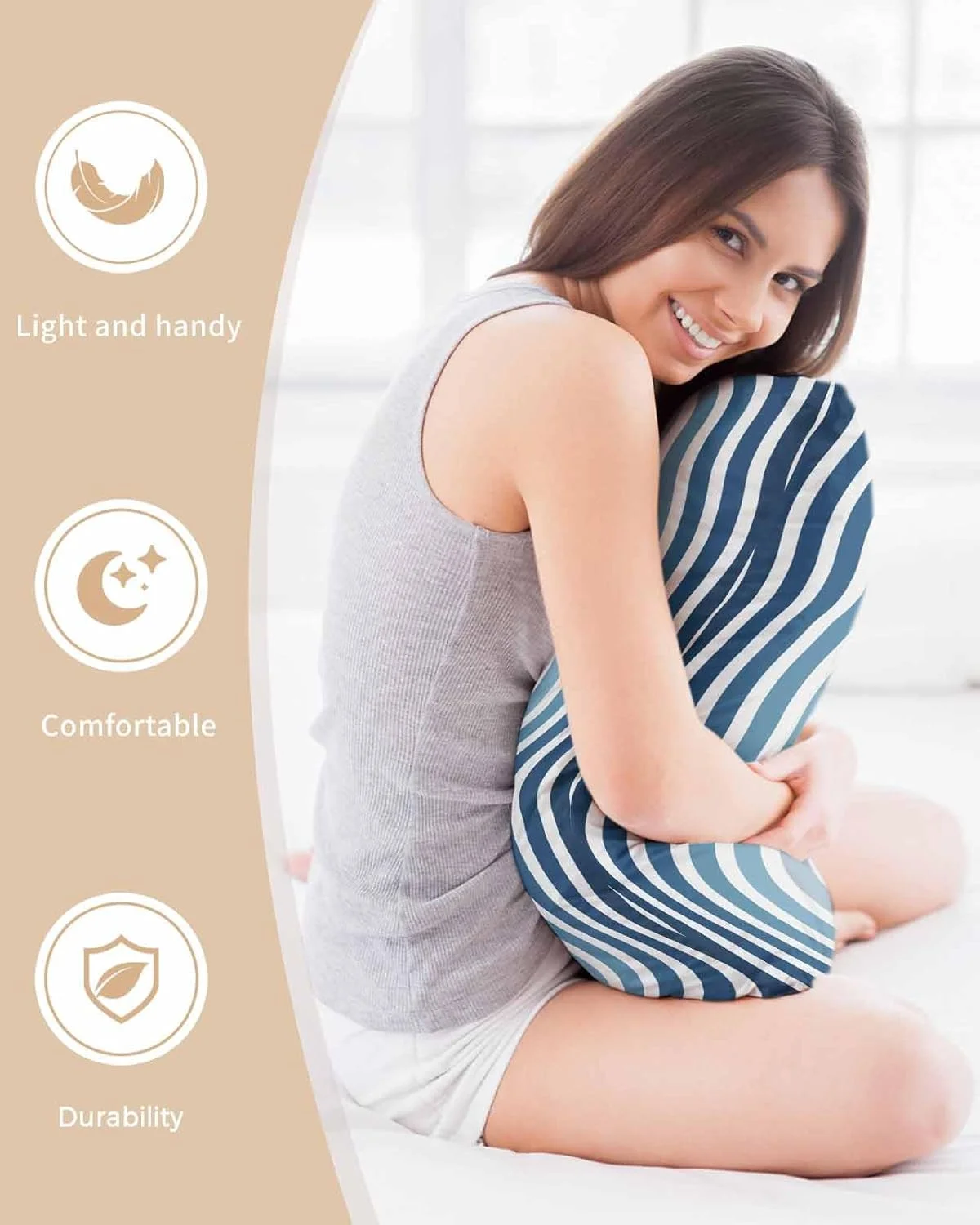 روبالشتی ساتن آبی قهوه ای گرادیان برای مو و پوست، روبالشتی طرح موج آب، بسته 2 عددی با زیپ، بسیار نرم و خنک شبیه روکش های ابریشمی، سایز 50x75 سانتی متر روبالشتی ساتن آبی قهوه ای گرادیان برای مو و پوست، روبالشتی طرح موج آب، بسته 2 عددی با زیپ، بسیار نرم و خنک شبیه روکش های ابریشمی، سایز 50x75 سانتی متر