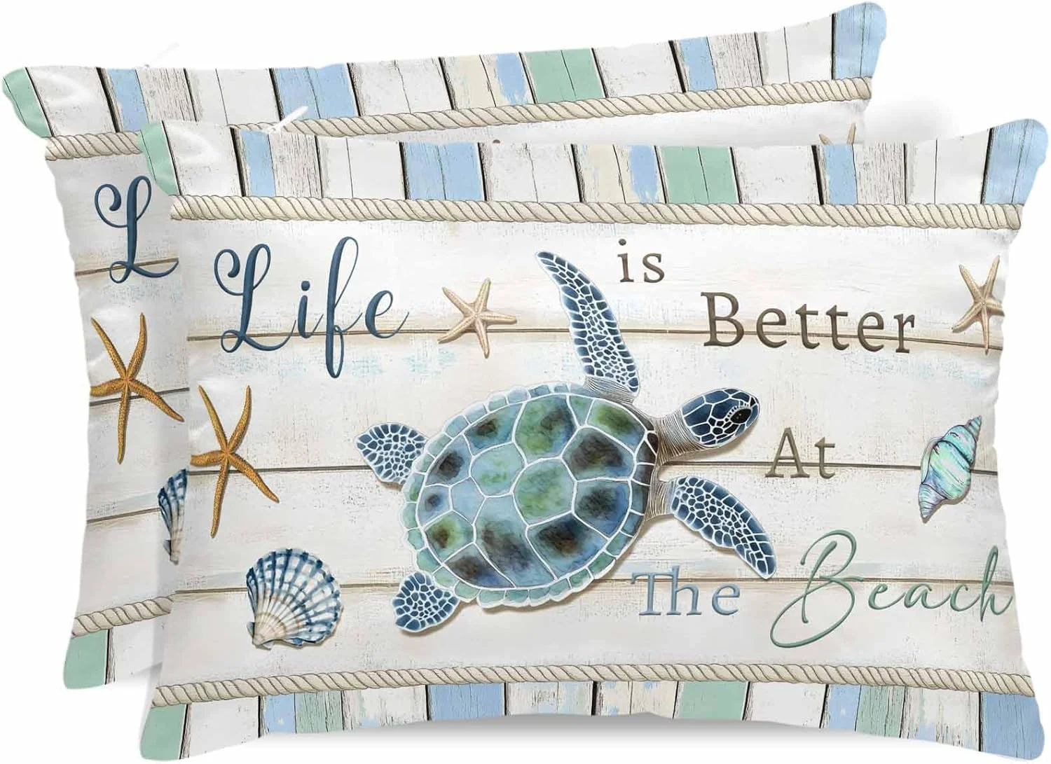 روبالشتی ساتن طرح لاک پشت دریایی برای مو و پوست، طرح صدف ستاره دریایی، بسته 2 عددی با زیپ، بسیار نرم و خنک، مشابه روکش بالش ابریشمی، سایز 50x66 سانتی متر روبالشتی ساتن طرح لاک پشت دریایی برای مو و پوست، طرح صدف ستاره دریایی، بسته 2 عددی با زیپ، بسیار نرم و خنک، مشابه روکش بالش ابریشمی، سایز 50x66 سانتی متر