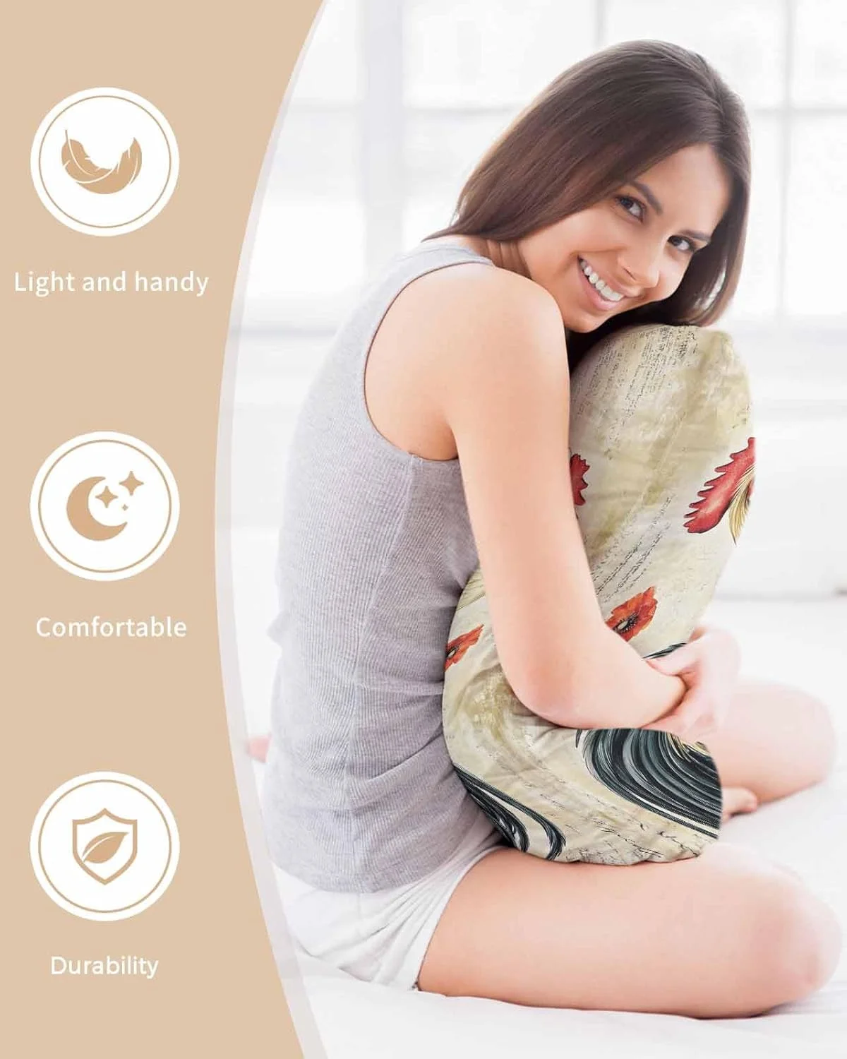 روبالشتی ساتن طرح خروس و مرغ، گل، آبرنگ، طرح قدیمی مزرعه، بسته 2 عددی روبالشتی با زیپ، فوق العاده نرم و خنک شبیه روکش بالش ابریشمی، 50x66 سانتی متر روبالشتی ساتن طرح خروس و مرغ، گل، آبرنگ، طرح قدیمی مزرعه، بسته 2 عددی روبالشتی با زیپ، فوق العاده نرم و خنک شبیه روکش بالش ابریشمی، 50x66 سانتی متر