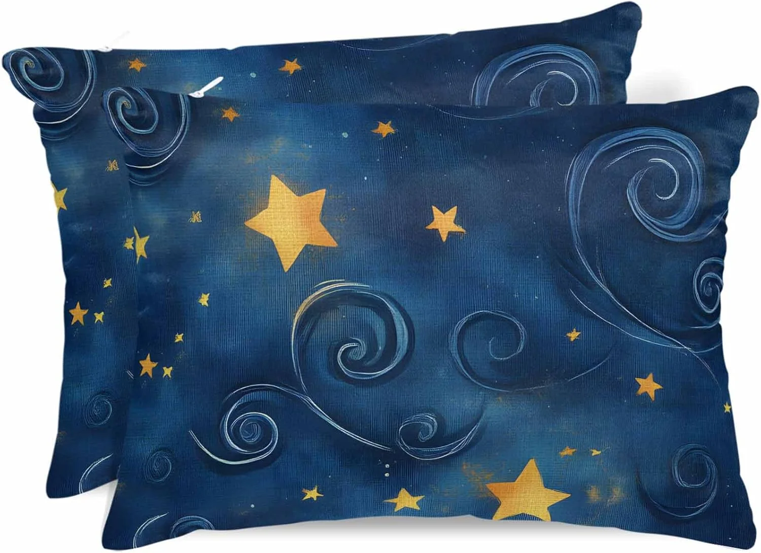 روبالشتی ساتن طرح آسمان پر ستاره آبی برای مو و پوست، روبالشتی طرح کهکشان ستاره ای وینتیج، بسته 2 عددی با زیپ، بسیار نرم و خنک شبیه روکش های ابریشمی، 50x66 سانتی متر روبالشتی ساتن طرح آسمان پر ستاره آبی برای مو و پوست، روبالشتی طرح کهکشان ستاره ای وینتیج، بسته 2 عددی با زیپ، بسیار نرم و خنک شبیه روکش های ابریشمی، 50x66 سانتی متر