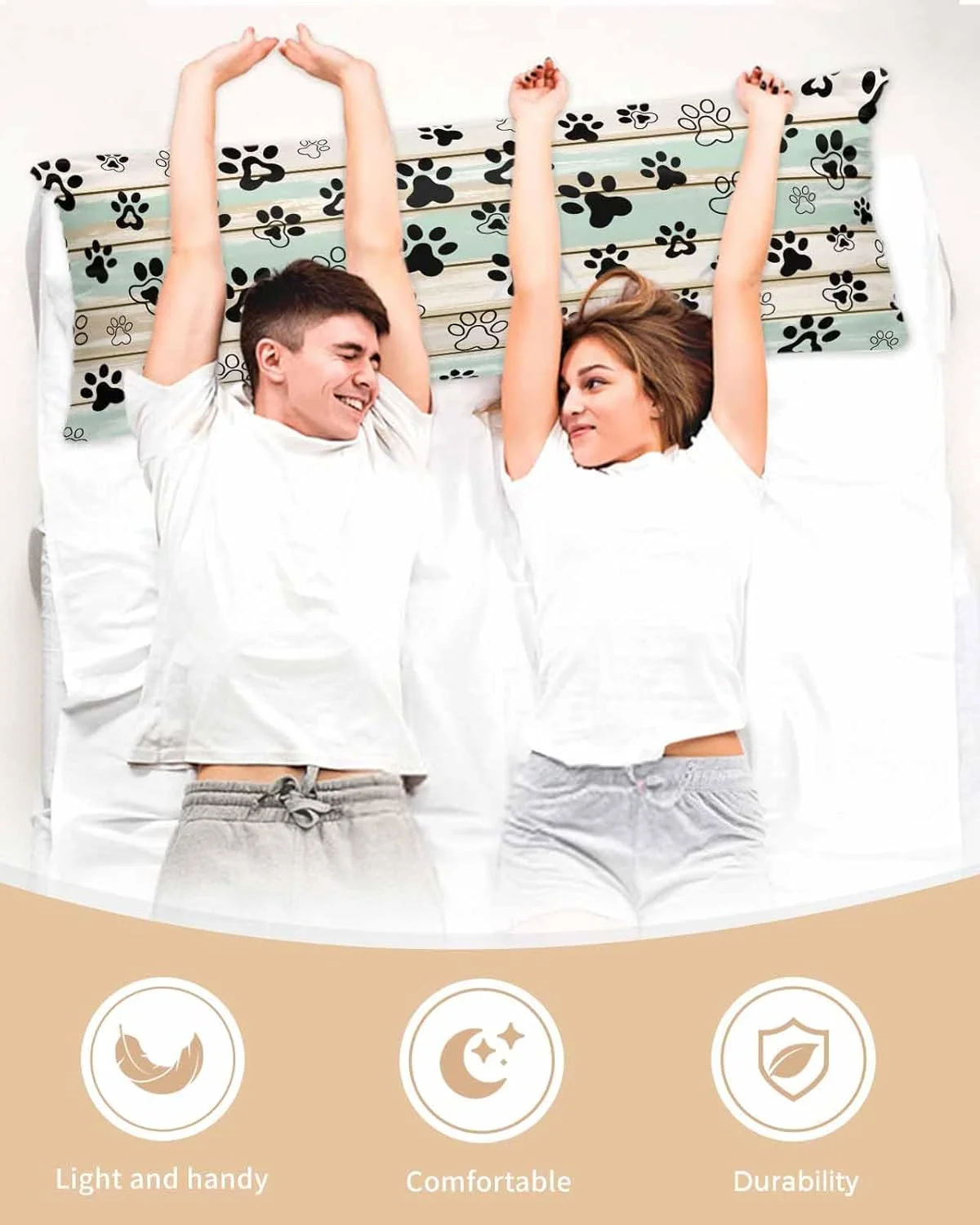 روبالشی ساتن طرح پنجه سگ برای مو و پوست، طرح چوب روستایی، ست 2 عددی با زیپ، بسیار نرم و خنک شبیه روکش های ابریشمی، 50x137 سانتی متر روبالشی ساتن طرح پنجه سگ برای مو و پوست، طرح چوب روستایی، ست 2 عددی با زیپ، بسیار نرم و خنک شبیه روکش های ابریشمی، 50x137 سانتی متر