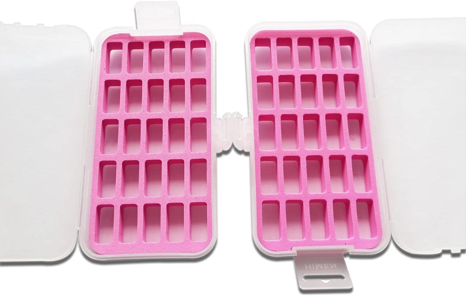 YICBOR Set of 2 Bobbin Box Organizers bobbins Holder Contain 25pcs bobbins Storage Case Compatible with Bernina 8 Series/ 7 Series Bobbins