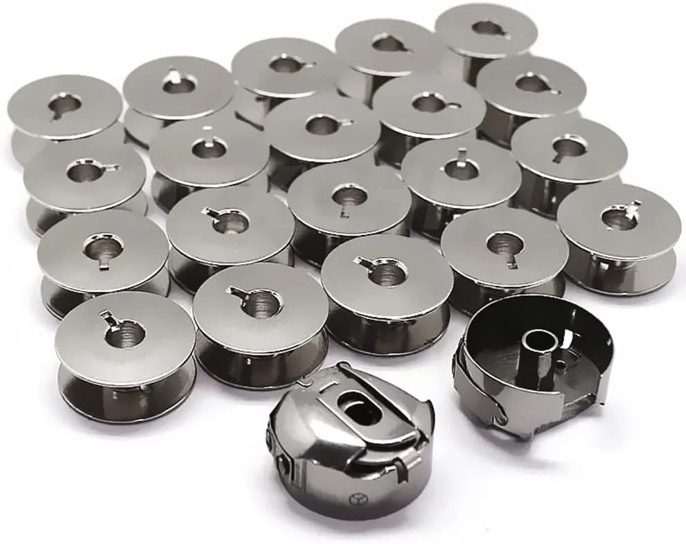 YEQIN 2Pcs Bobbin Case #9076 and 20Pcs Bobbins #9033 Compatible with PFAFF 138 234 238 331 333 335 437 438 439 460 463 480 Sewing Machine.