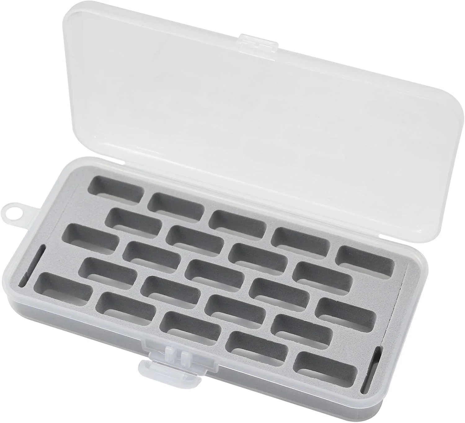 YEQIN Bobbin Case for Bernina New 7 and 8 Series Jumbo Bobbin Sewing Plastic Bobbin Storage Case and Saver Holds 23 Bobbins Box Organizer (Grey)