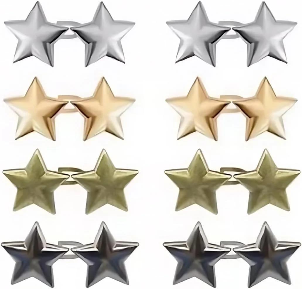 دکمه تنظیم کمر شلوار XPEX مدل Star بسته ۸ عددی