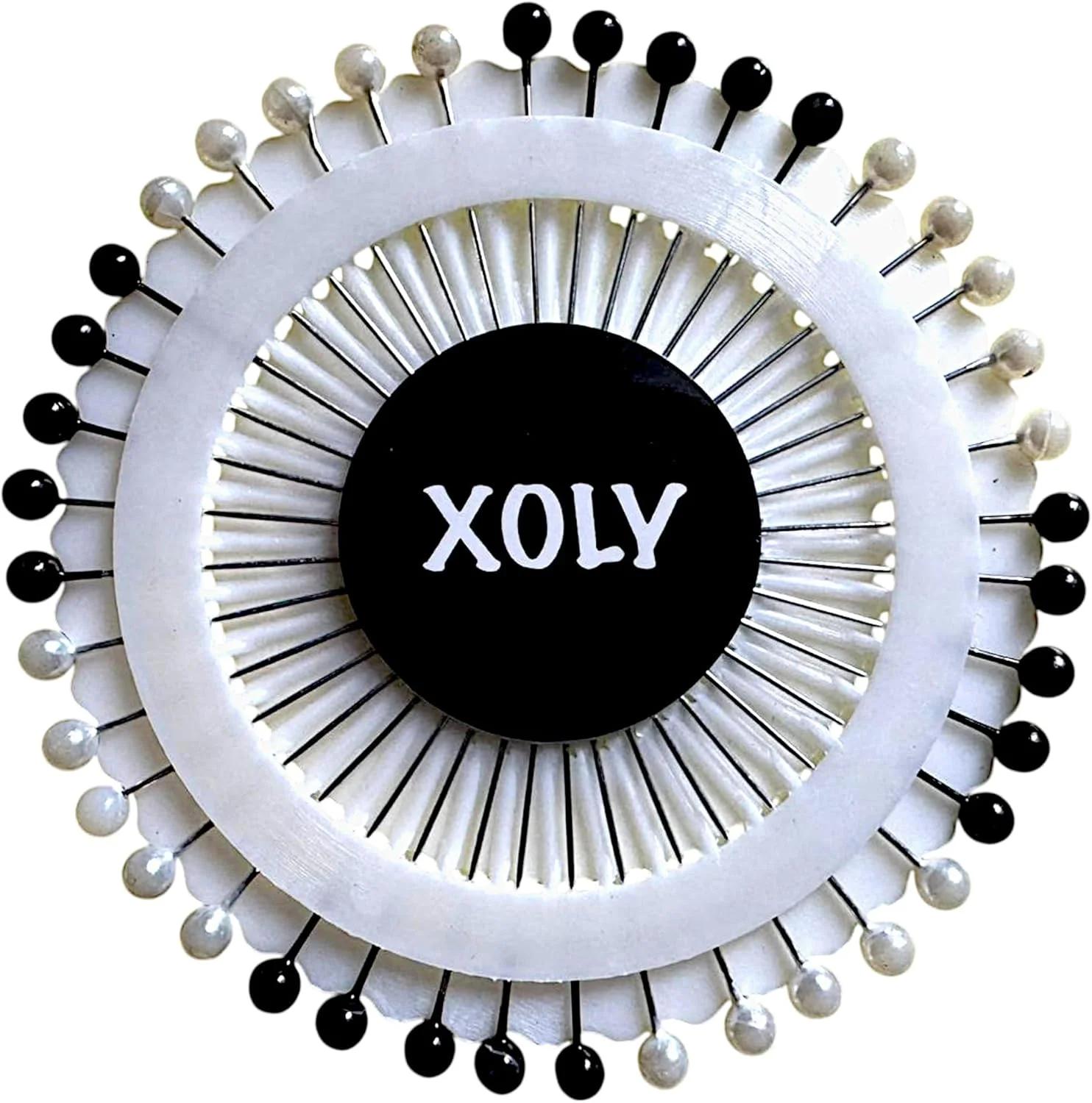 سوزن ته‌مرواریدی XOLY مدل Black & White بسته 100 عددی