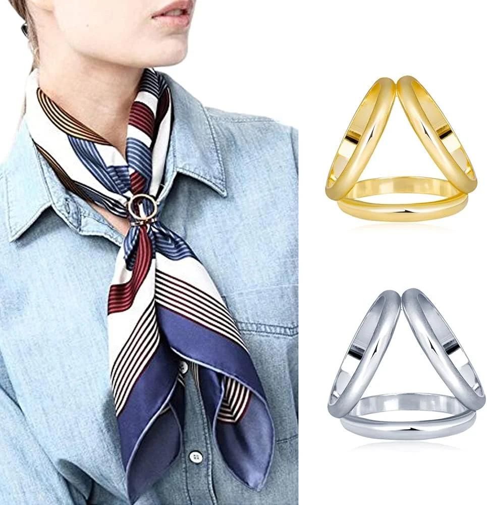 گیره روسری ون‌تو‌بست مدل Three Rings بسته ۲ عددی