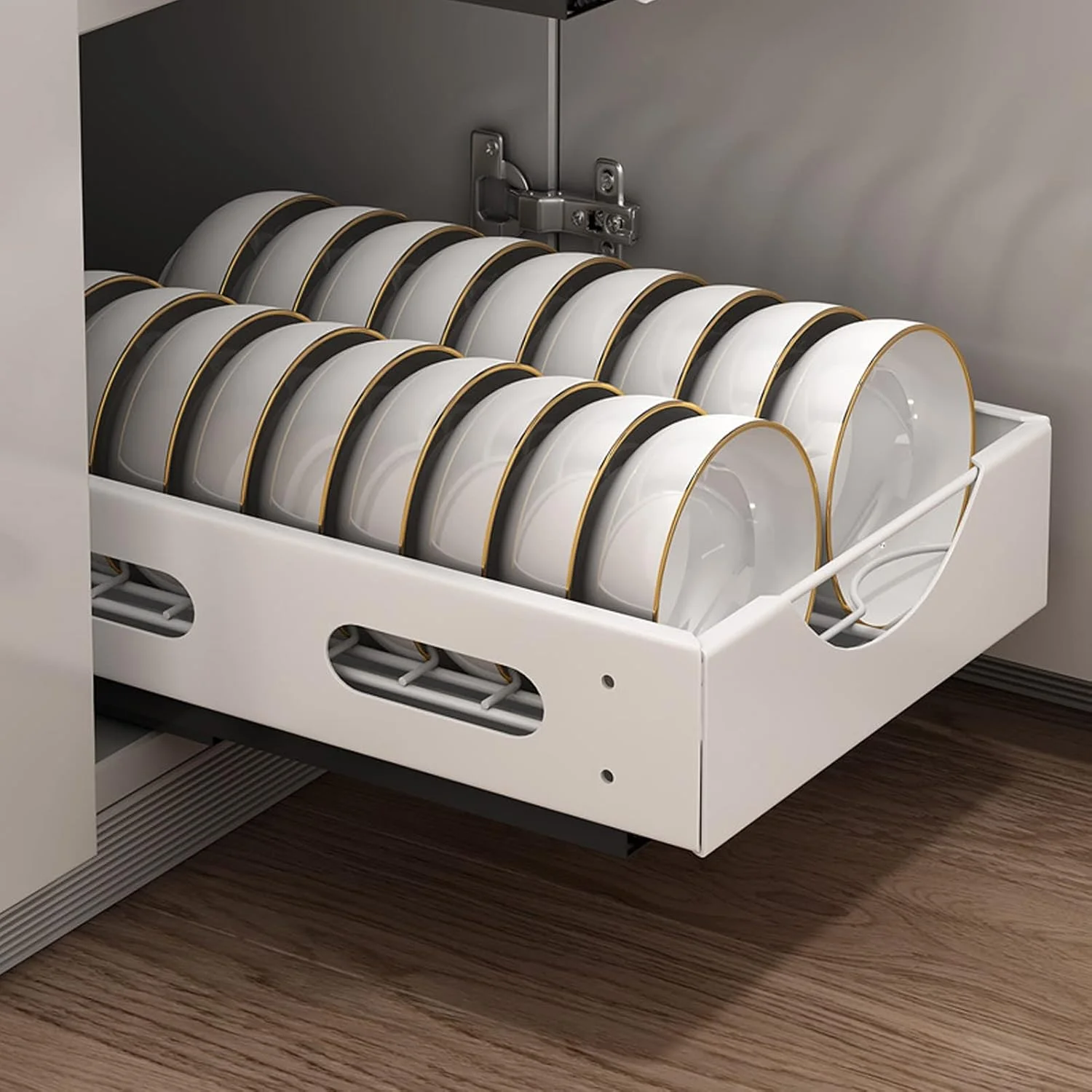 ارگانایزر کشویی کابینت آشپزخانه U-HOOME، قفسه ادویه بیرون کشویی مناسب برای ادویه جات، سس ها، کنسروها و غیره، نگهداری زیر کابینت (1 عدد - قفسه کاسه بیرون کشویی) ارگانایزر کشویی کابینت آشپزخانه U-HOOME، قفسه ادویه بیرون کشویی مناسب برای ادویه جات، سس ها، کنسروها و غیره، نگهداری زیر کابینت (1 عدد - قفسه کاسه بیرون کشویی)