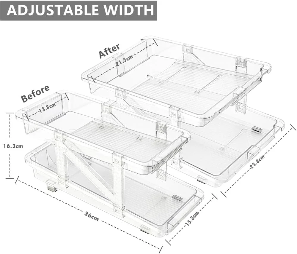 سازمان دهنده قوطی نوشابه قابل تنظیم U-HOOME برای یخچال، سازمان دهنده نوشیدنی غلتکی خودکار 2 طبقه، قفسه نگهداری شفاف نوشیدنی برای یخچال، آشپزخانه، انبار، فریزر، پیشخوان، نگهدارنده قوطی (2 بسته) سازمان دهنده قوطی نوشابه قابل تنظیم U-HOOME برای یخچال، سازمان دهنده نوشیدنی غلتکی خودکار 2 طبقه، قفسه نگهداری شفاف نوشیدنی برای یخچال، آشپزخانه، انبار، فریزر، پیشخوان، نگهدارنده قوطی (2 بسته)