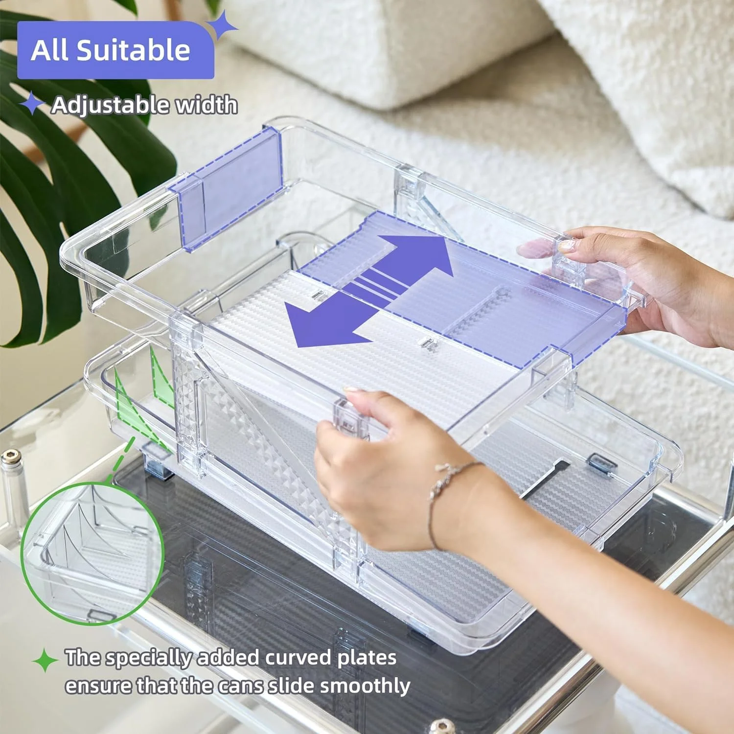 سازمان دهنده قوطی نوشابه قابل تنظیم U-HOOME برای یخچال، سازمان دهنده نوشیدنی غلتکی خودکار 2 طبقه، قفسه نگهداری شفاف نوشیدنی برای یخچال، آشپزخانه، انبار، فریزر، پیشخوان، نگهدارنده قوطی (2 بسته) سازمان دهنده قوطی نوشابه قابل تنظیم U-HOOME برای یخچال، سازمان دهنده نوشیدنی غلتکی خودکار 2 طبقه، قفسه نگهداری شفاف نوشیدنی برای یخچال، آشپزخانه، انبار، فریزر، پیشخوان، نگهدارنده قوطی (2 بسته)