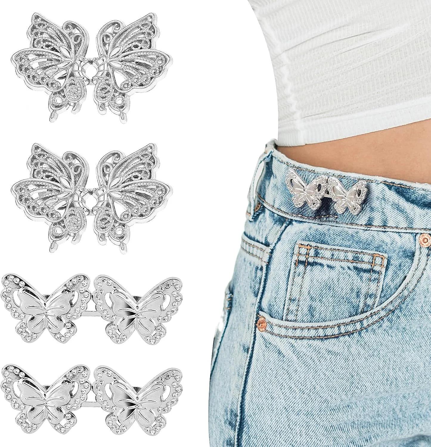 گیره جمع‌کننده کمر شلوار مدل Butterfly بسته 4 عددی