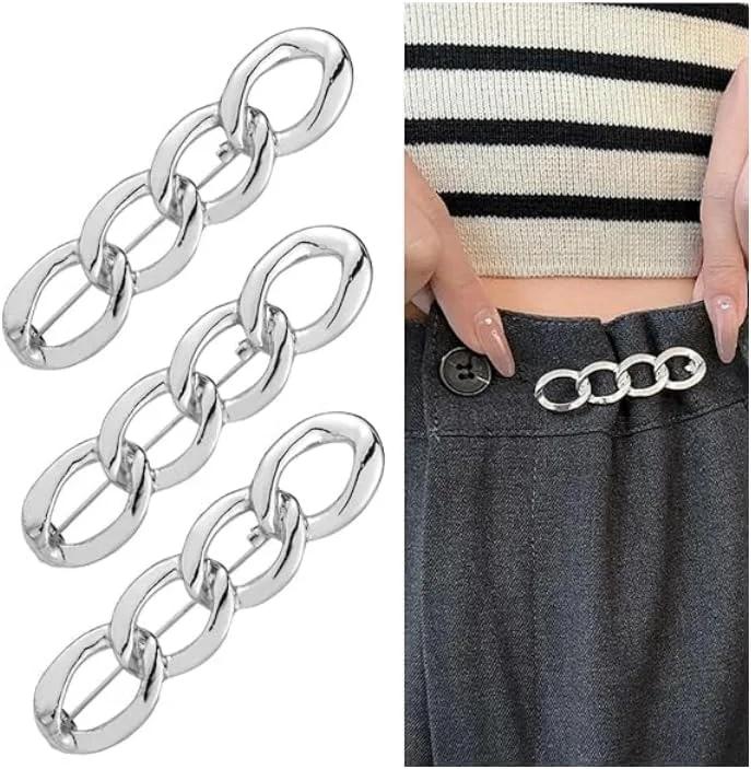 دکمه تنظیم کمر شلوار مدل Jean Button بسته 3 عددی