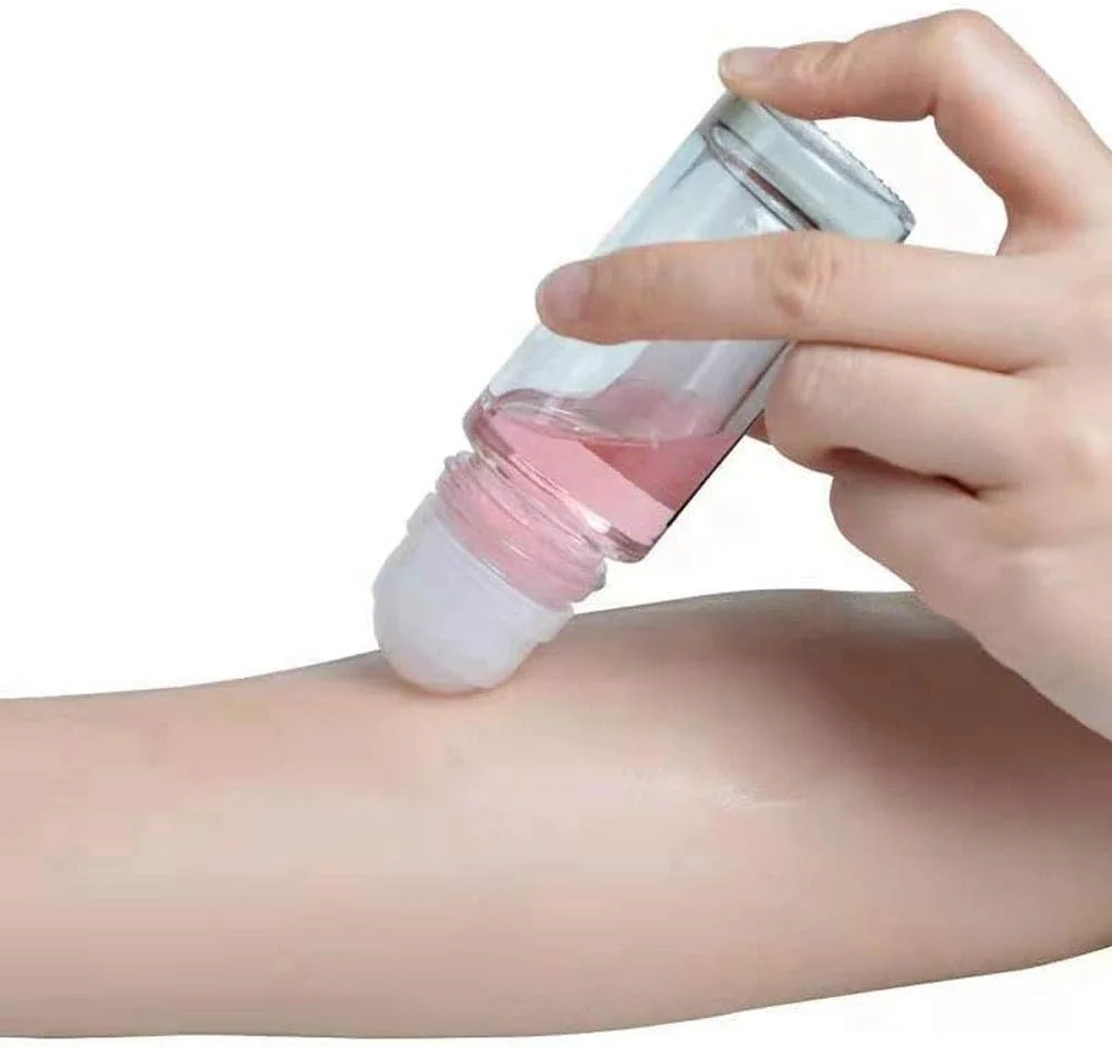 لوزن، بطری غلطکی شیشه ای دئودورانت 30 میلی لیتری، 2 عددی، قابل پر کردن مجدد، ظرف غلطکی ماساژ خالی با توپ غلطکی پلاستیکی و درب مشکی برای روغن های ضروری و دئودورانت های دست ساز، شفاف لوزن، بطری غلطکی شیشه ای دئودورانت 30 میلی لیتری، 2 عددی، قابل پر کردن مجدد، ظرف غلطکی ماساژ خالی با توپ غلطکی پلاستیکی و درب مشکی برای روغن های ضروری و دئودورانت های دست ساز، شفاف