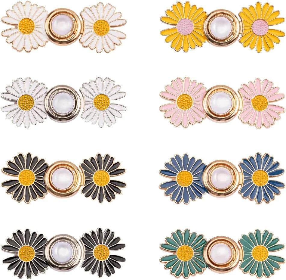 دکمه تنظیم کمر شلوار مدل Daisy بسته 8 عددی