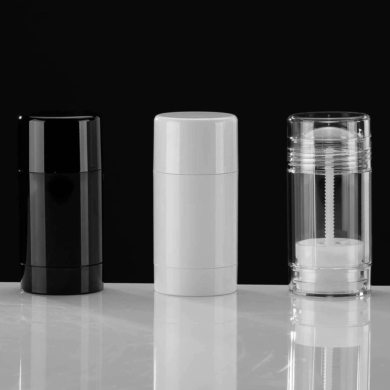 ظروف خالی و قابل پر کردن مجدد دئودورانت تکسون، 75 میلی لیتر، 3 عدد تیوب چرخشی، ظرف خالی بالم مناسب مسافرت برای لوسیون