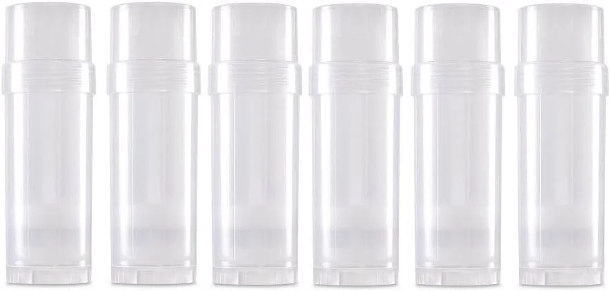 ظروف خالی استیک ضد تعریق چرخشی ایست اند وست 6 عددی (طبیعی) - برای لوسیون بار، بالم پاشنه پا و غیره (57 گرم)